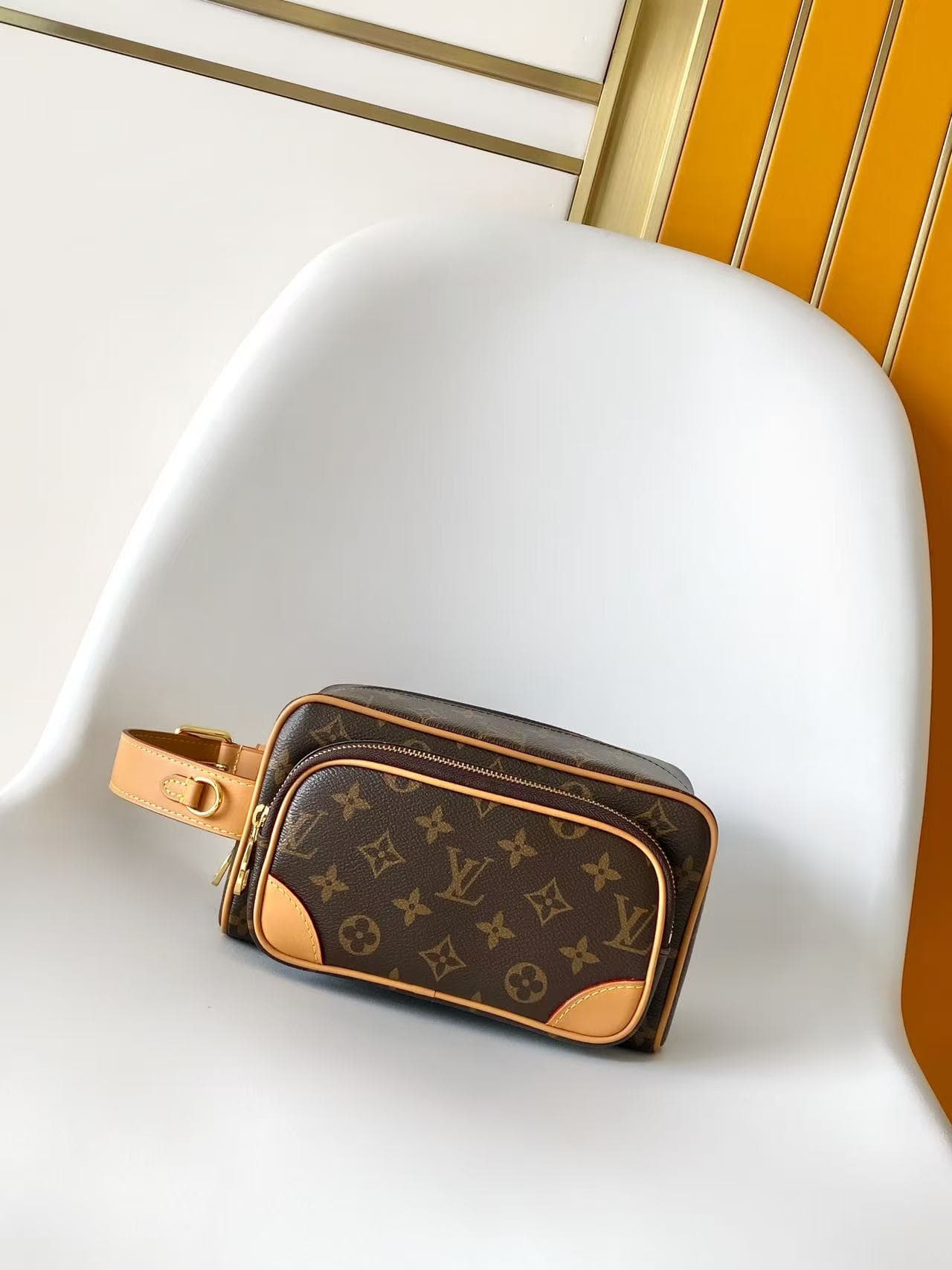 Louis Vuitton Locker Dopp Kit Cargo Monogram Archive coated canvas M2A501 High