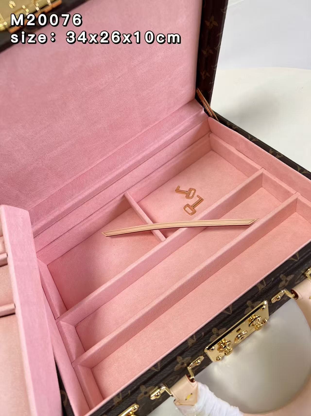Louis Vuitton Monogram Coated Canvas Jewelry vanity M20076 TOP