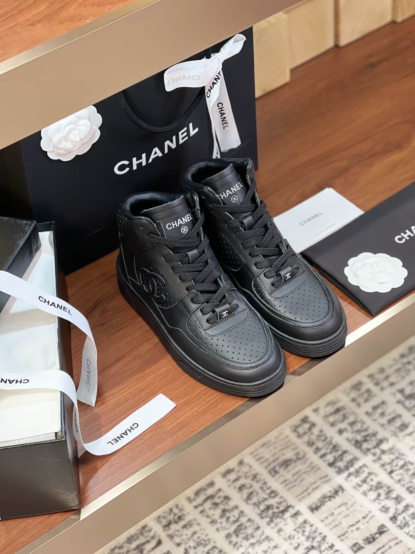 Chanel High Top Sneaker Shoes Women