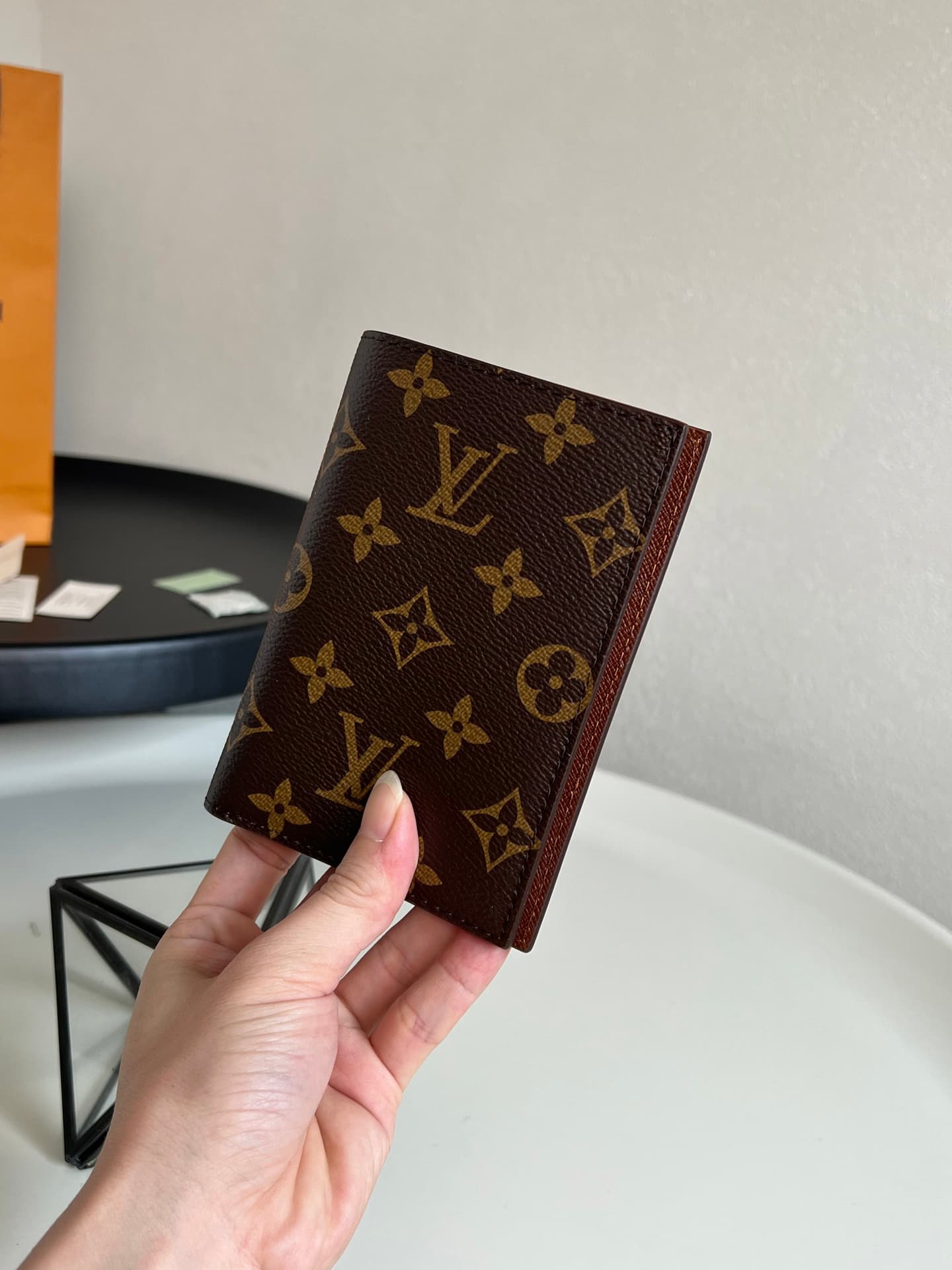 Louis Vuitton PASSPORT COVER Monogram Black M62089 High