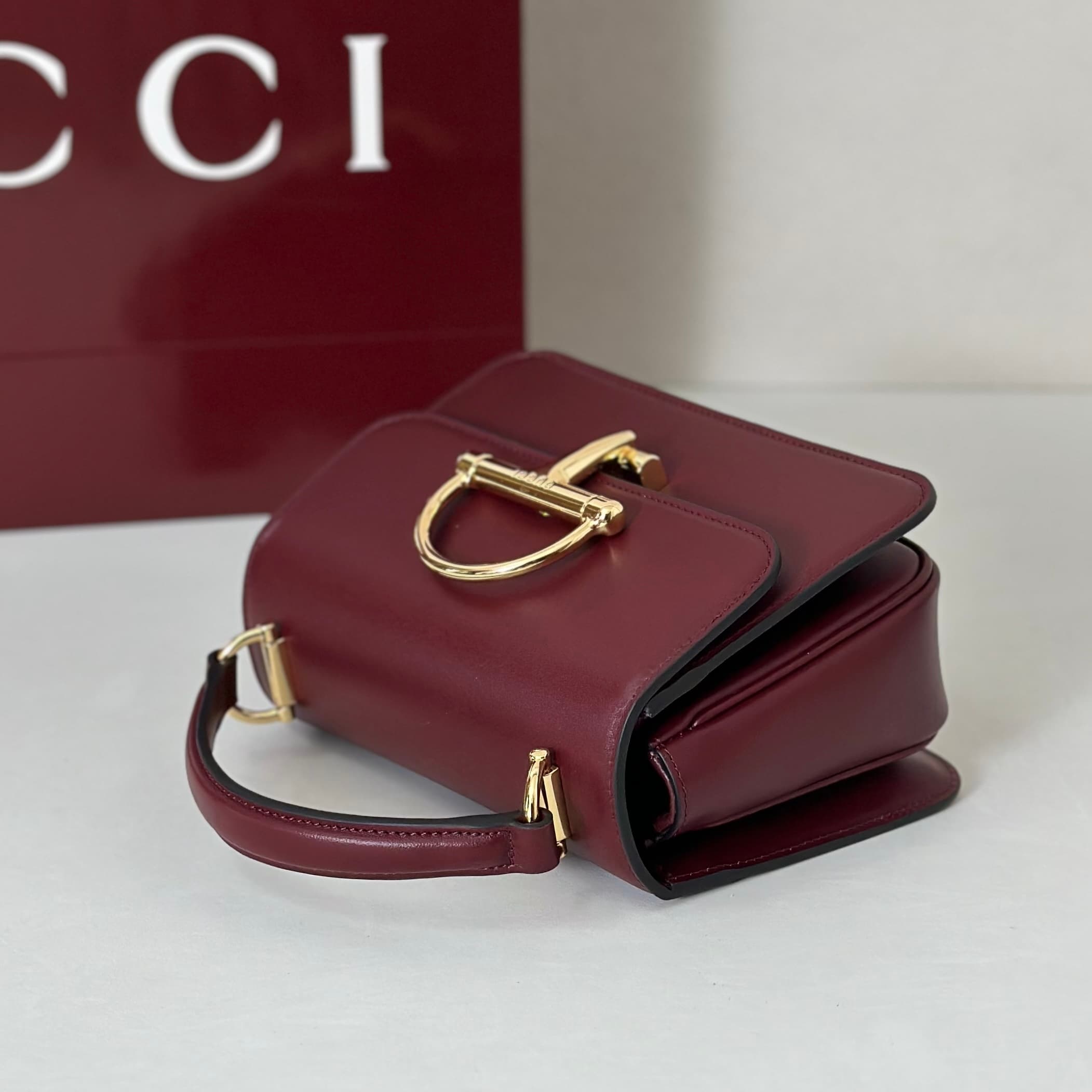 Gucci Siena small top handle bag 855536 Claret High