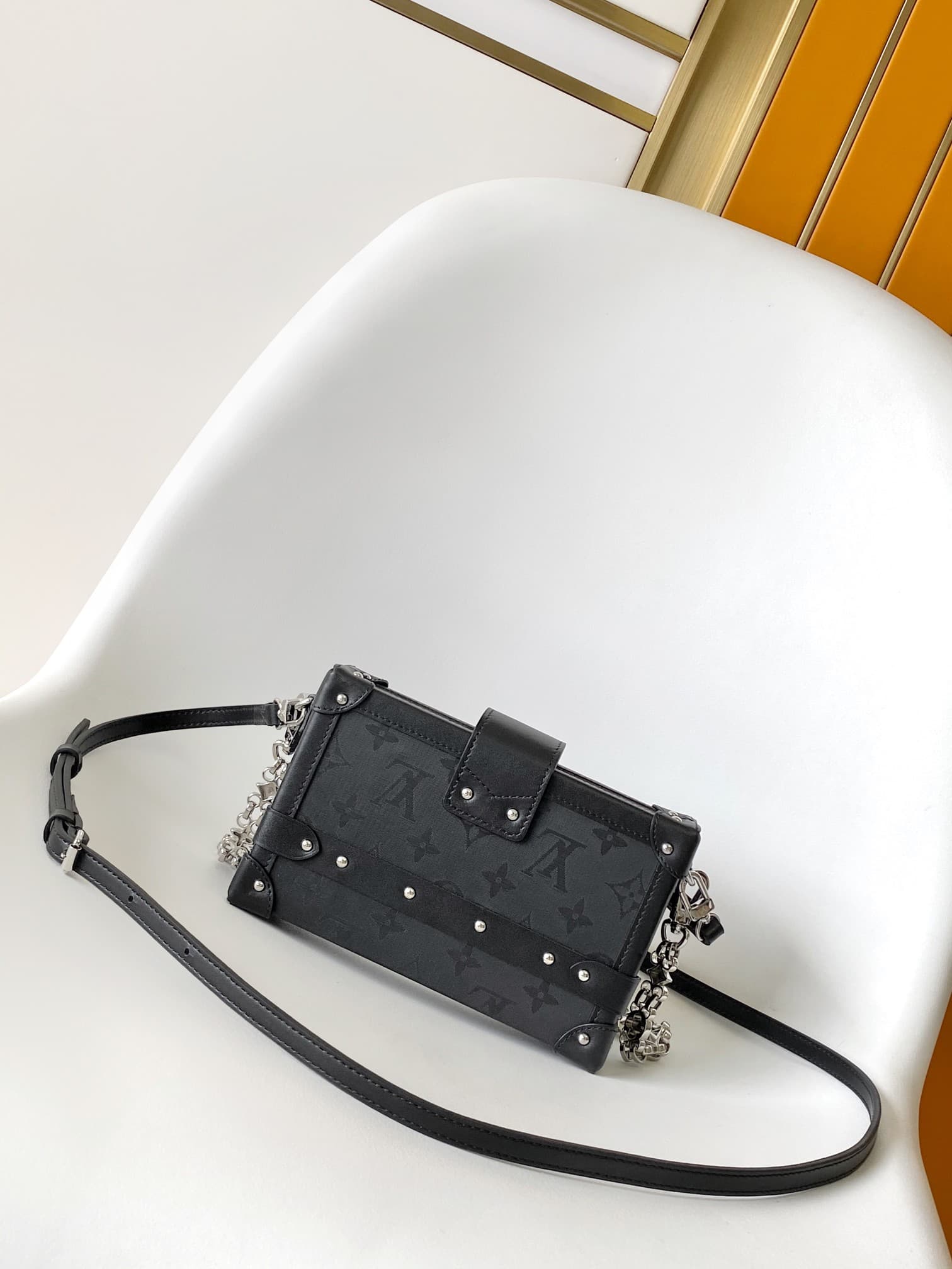 Louis Vuitton Petite Malle Black Calfskin M11324 High