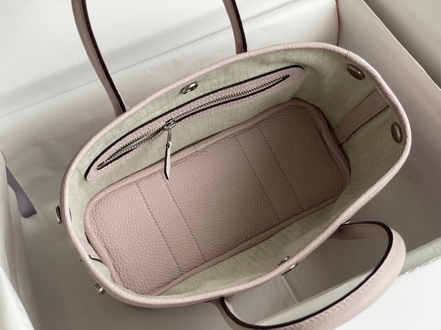 Hermes Garden Party 23 bag in Crocue Togo Leather WAX High
