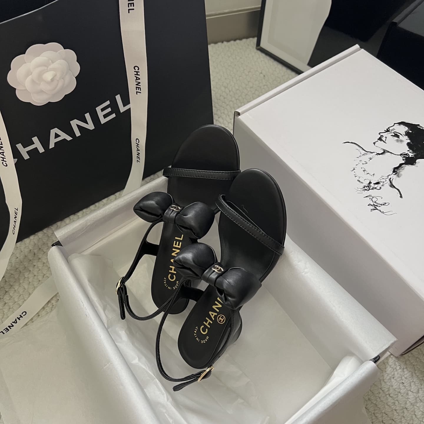 Chanel Sandal Shoes High Women