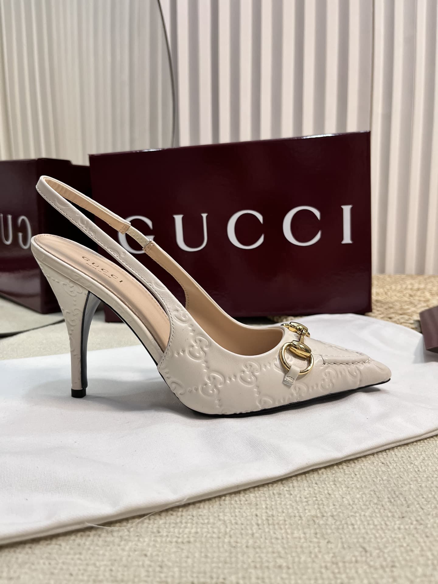 Gucci Horsebit Slingback Pump Shoes Women