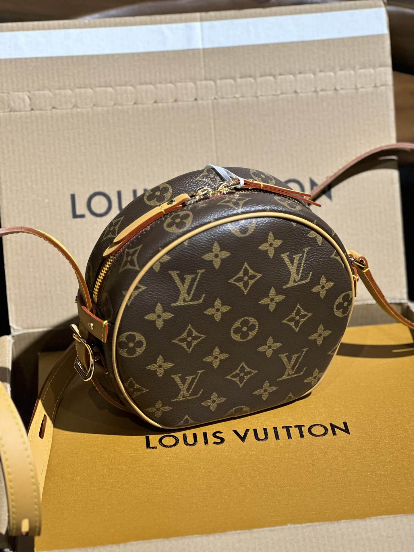 Louis Vuitton BOITE CHAPEAU SOUPLE PM Monogram coated canvas M45578 High