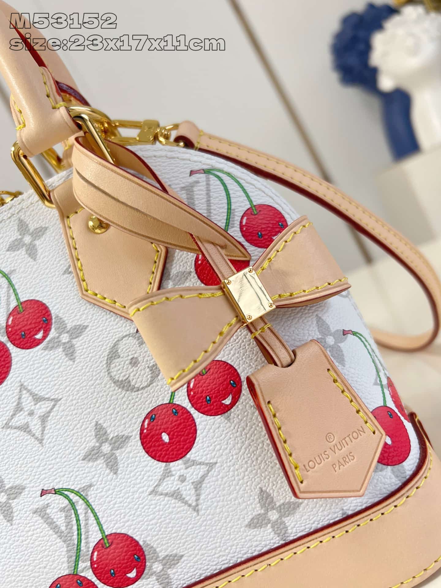 Louis Vuitton x Murakami Alma BB Monogram cherry coated canvas M14234 High