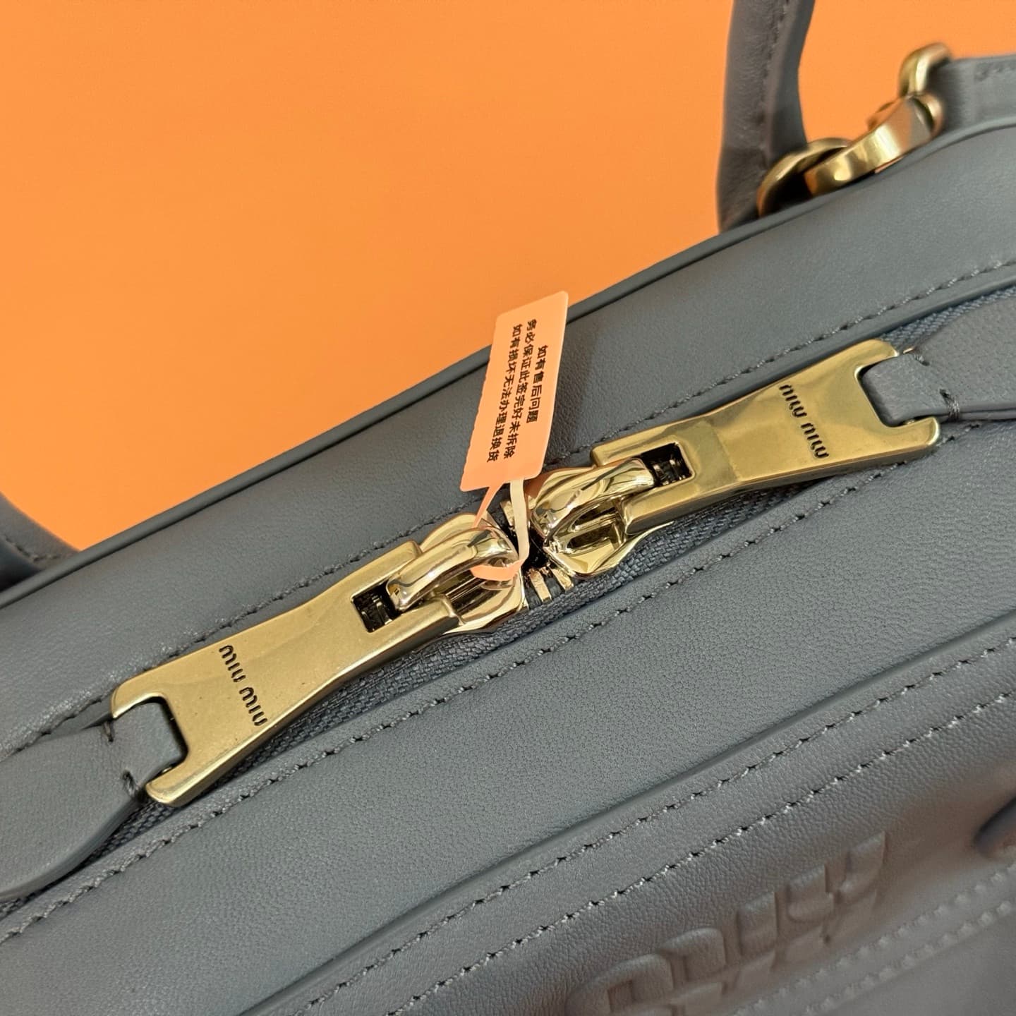 Miu Miu Vivant nappa leather bag Dark Blue 5BB200  TOP