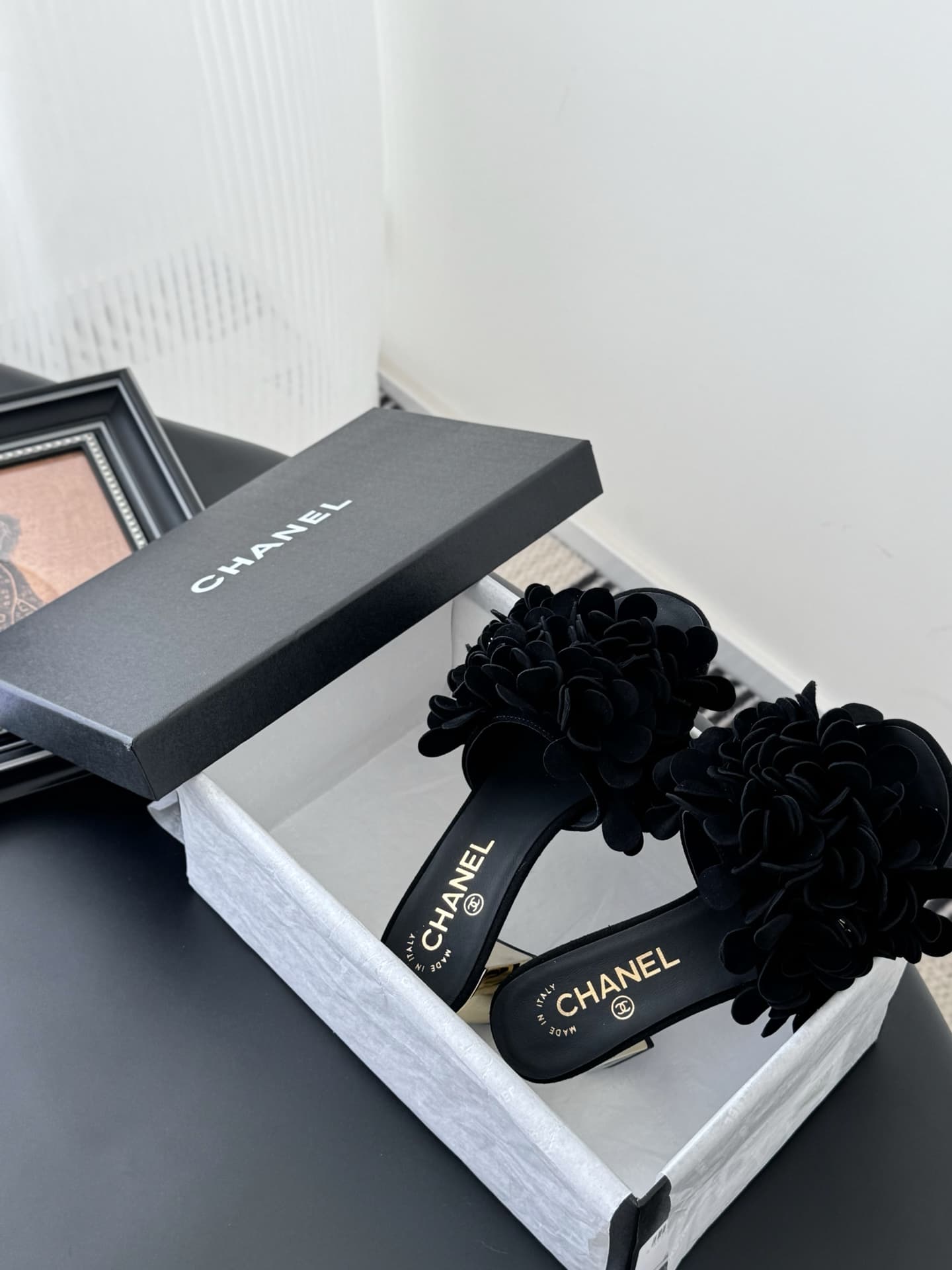 Chanel Square scarf Sandal Shoes Women
