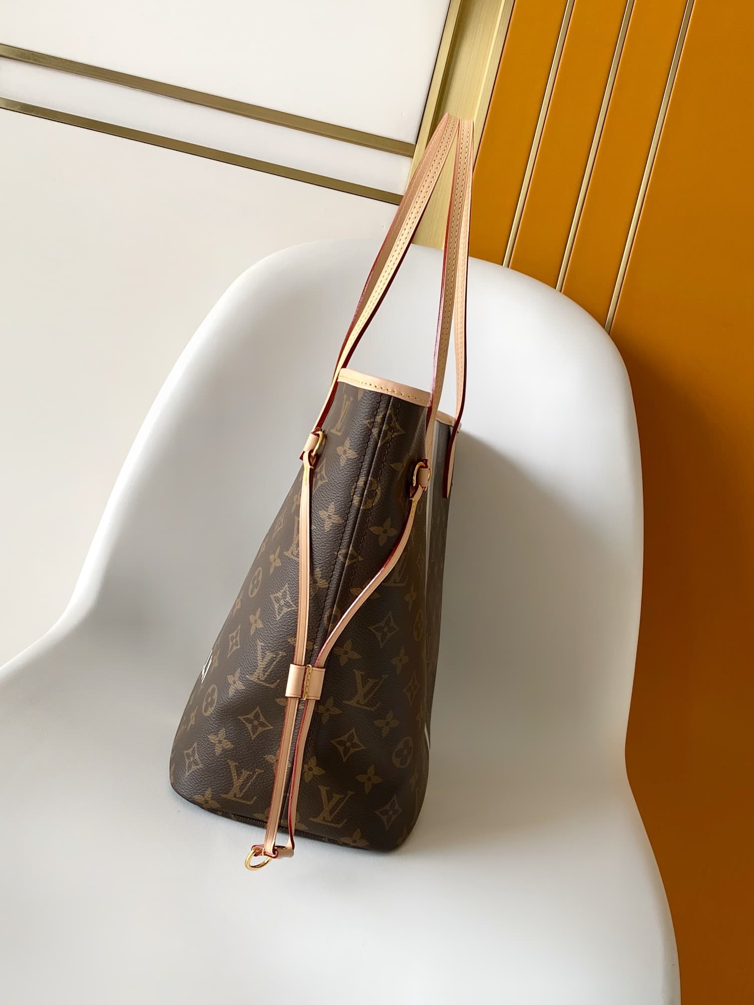 Louis Vuitton Neverfull MM Mon Monogram Beige canvas P01926 High