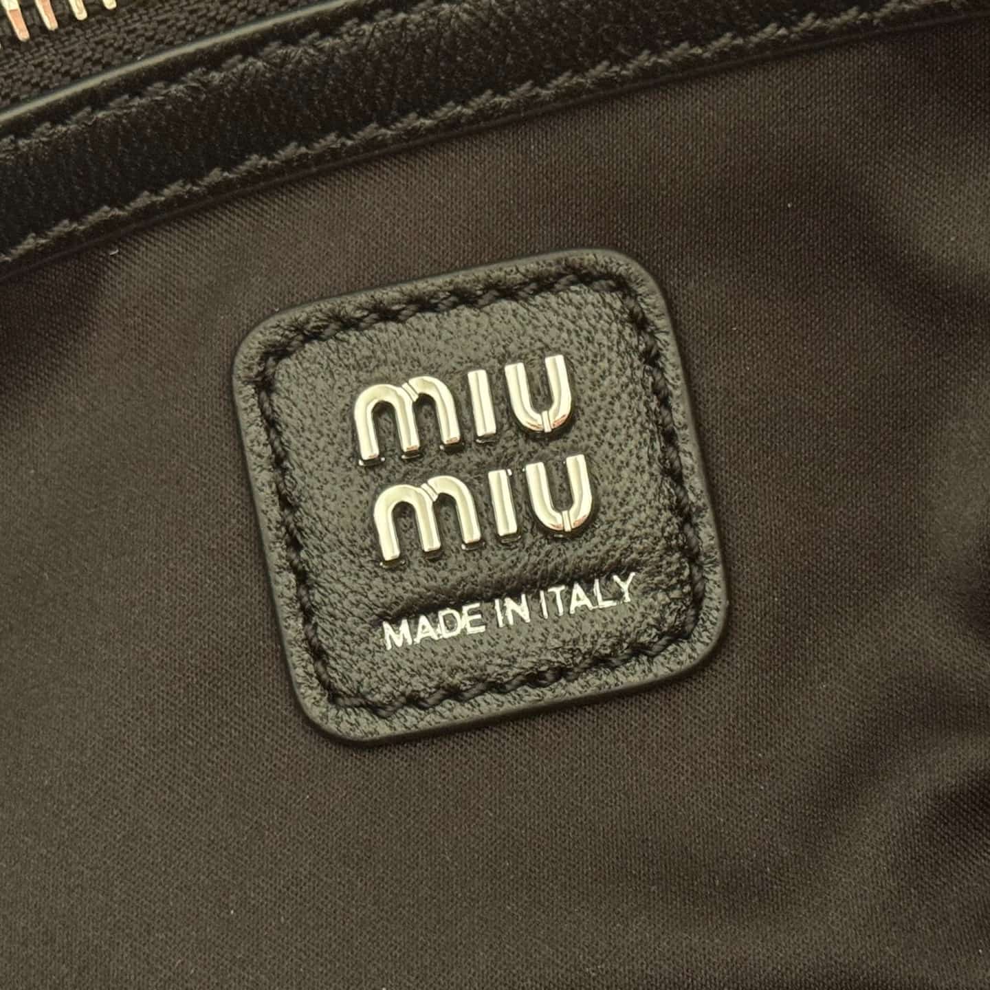 Miu Miu Arcadie bag Smooth Leather 5BA332 Black TOP
