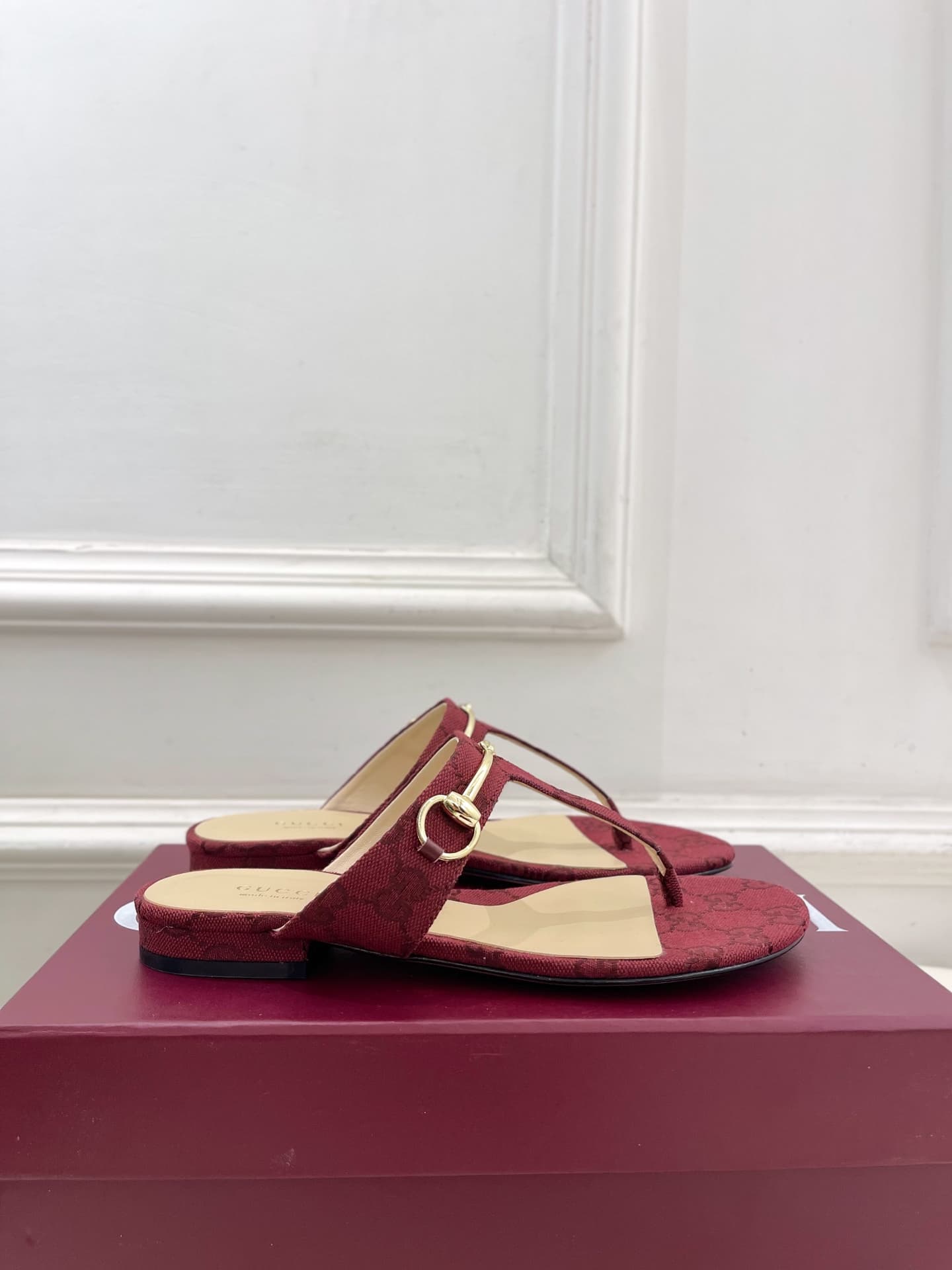 Gucci Leather Slides Shoes Women