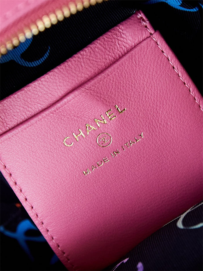 Chanel Mini Backpack Grained Calfskin Gold-Tone Metal AP3753 Pink A