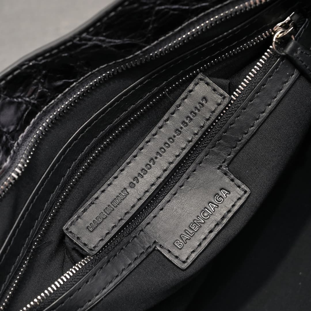 WOMEN'S LE CITY Medium Bag Silver Metal Steel Grey High