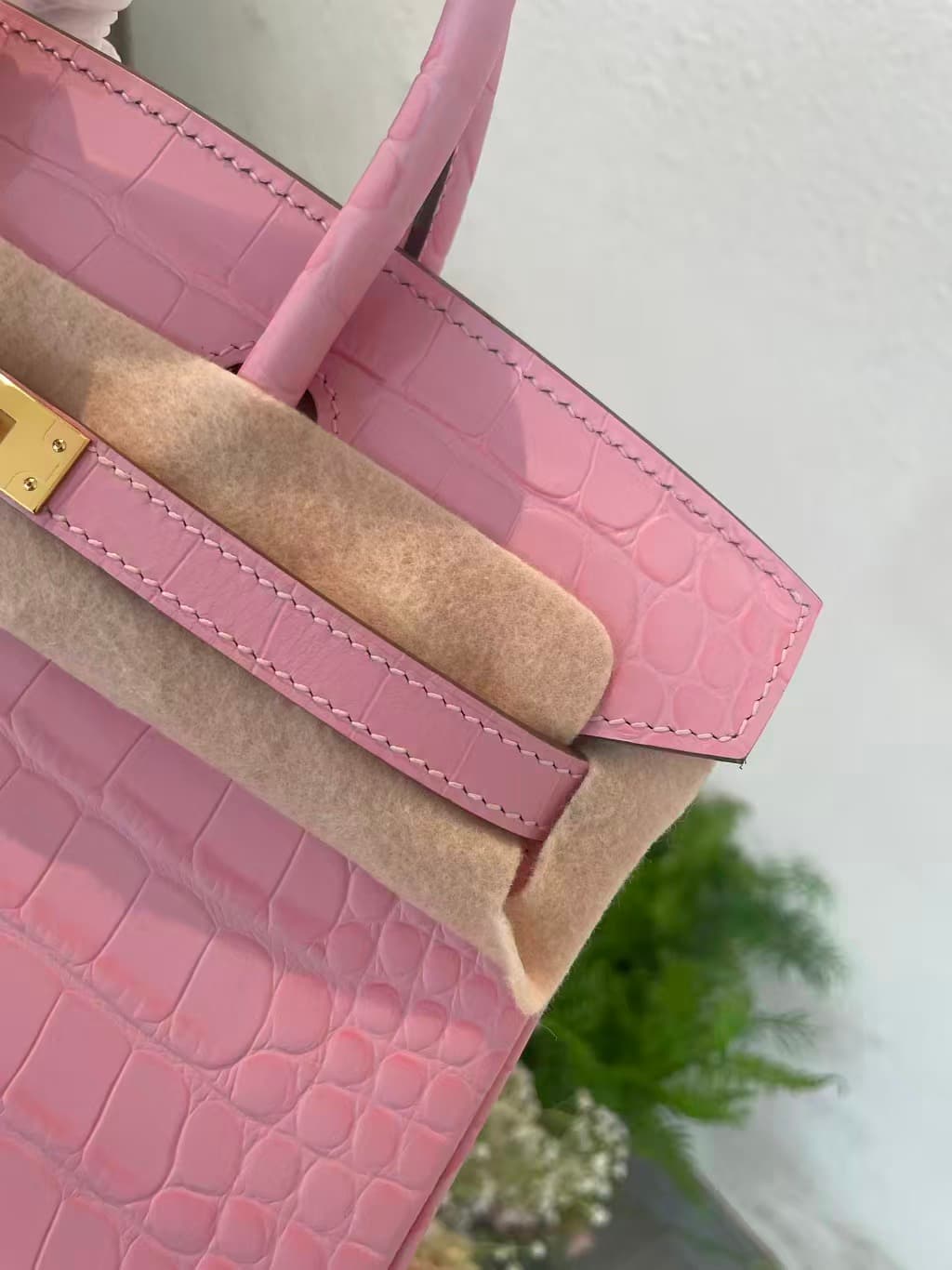 Hermes Birkin 25/30/35cm Bag Matt Crocodile Leather In Rose Sakura WAX High Customizing Style