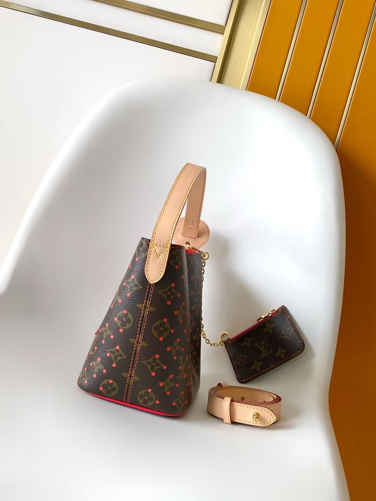 Louis Vuitton All In BB Vibrant Red Monogram coated canvas M29076 High