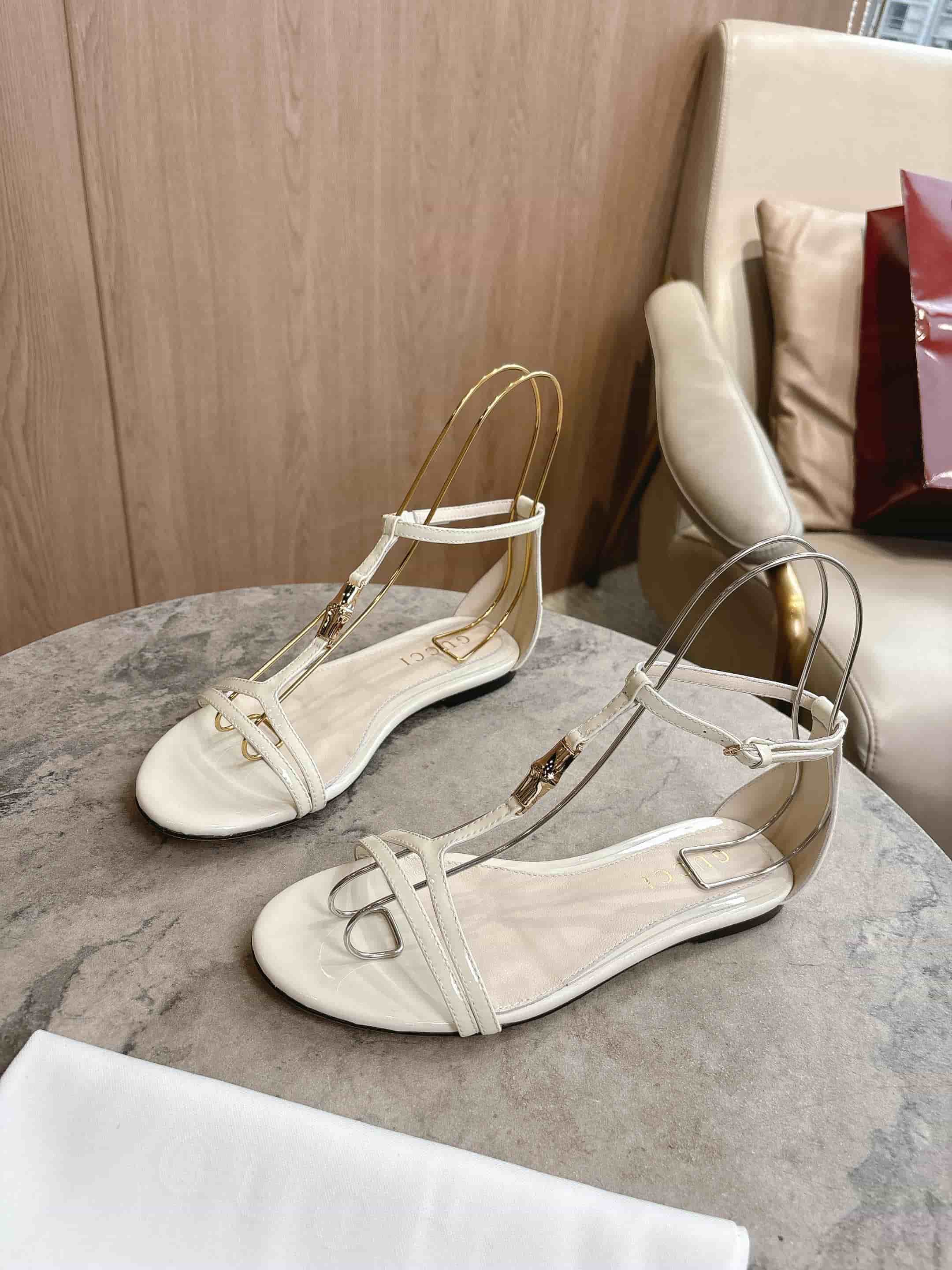 Gucci thong sandal with Bamboo Shoes Women