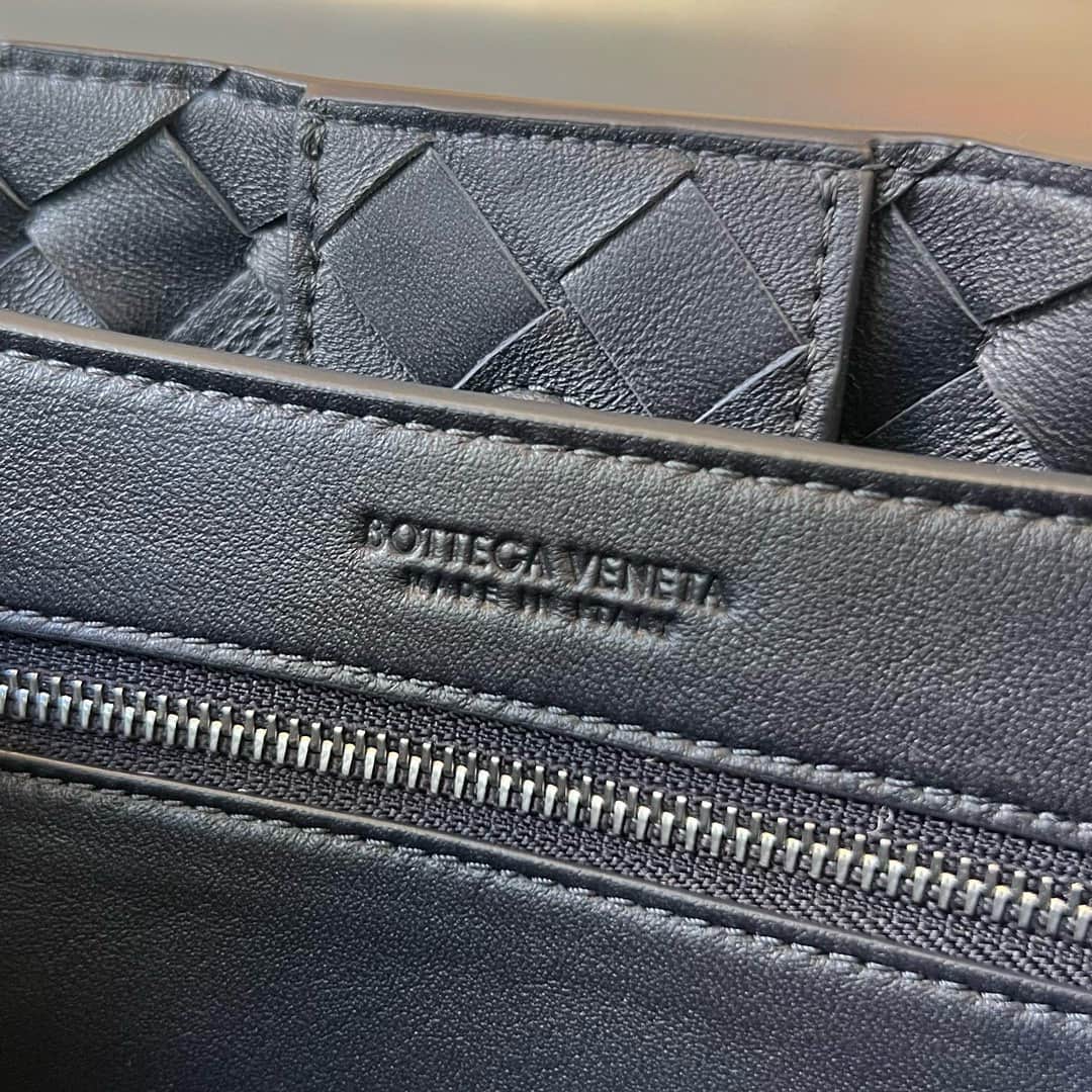 Small Andiamo Top handle Silver Metal bag Black High