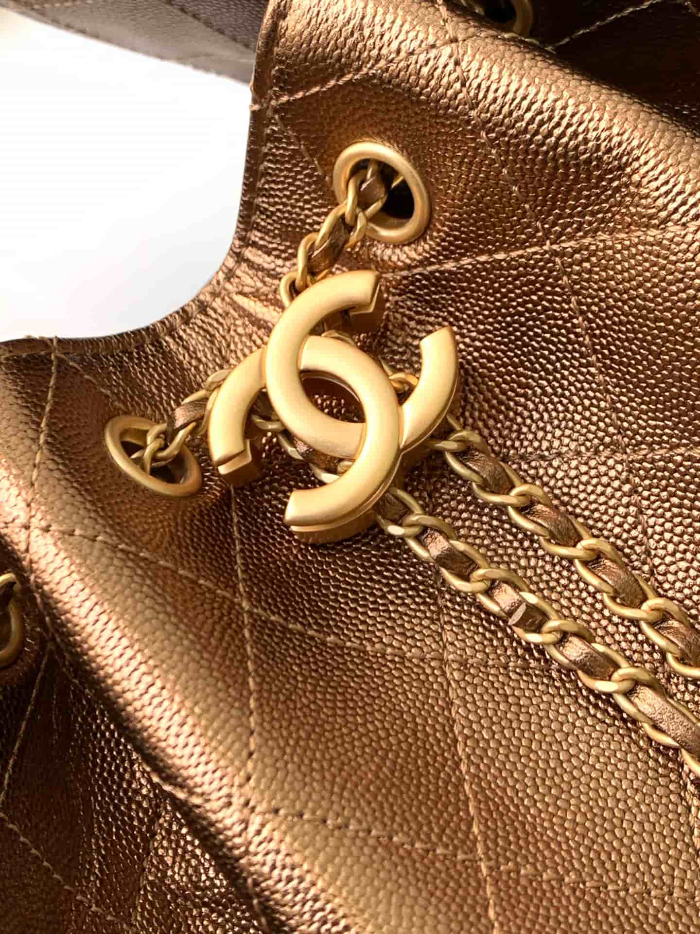 Chanel 25 Medium Hobo Medium handbag AS5311 Grained Calfskin & Gold-tone Metal Dark Gold A