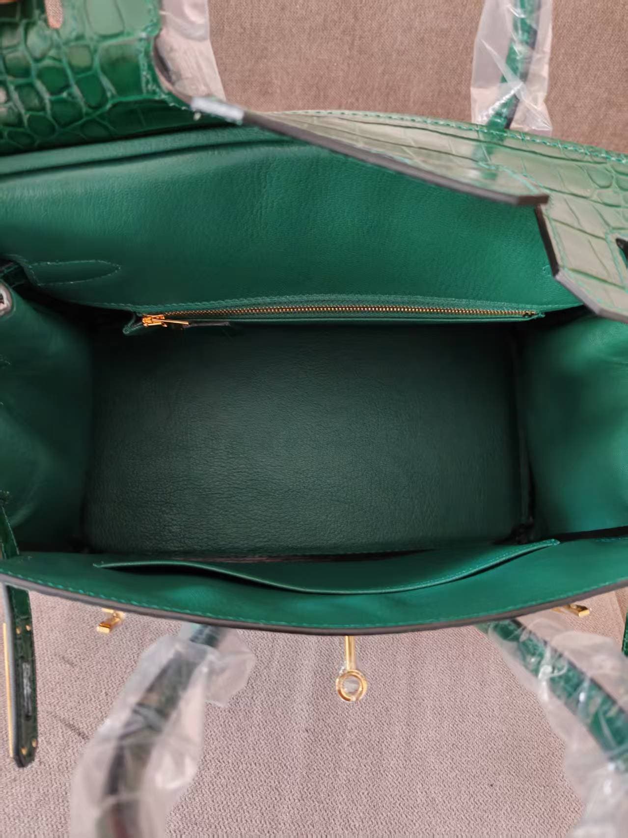 Hermes Birkin 25/30/35cm Bag Crocodile Leather In Malachite WAX High Customizing Style