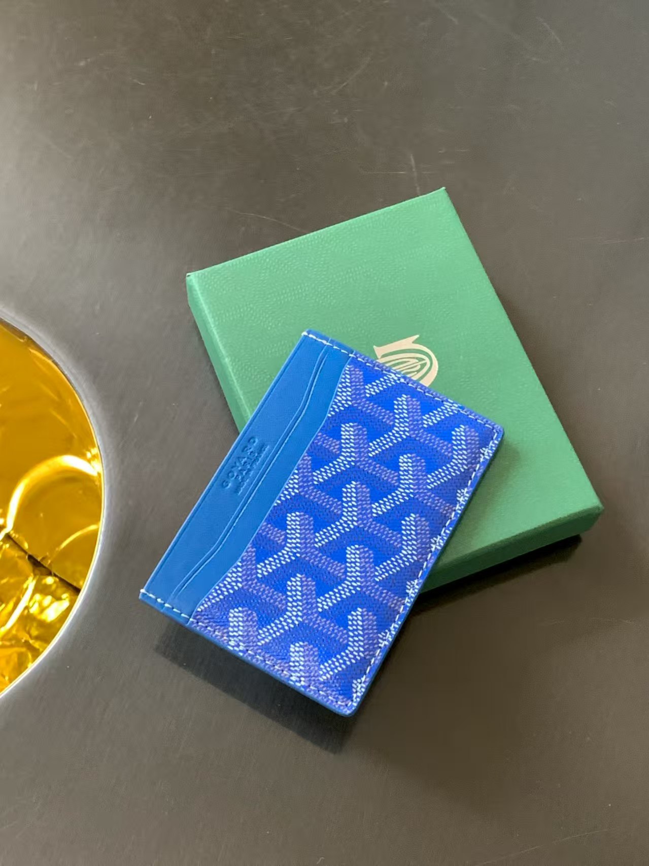 Goyard Saint Sulpice Card Wallet Sky Blue High