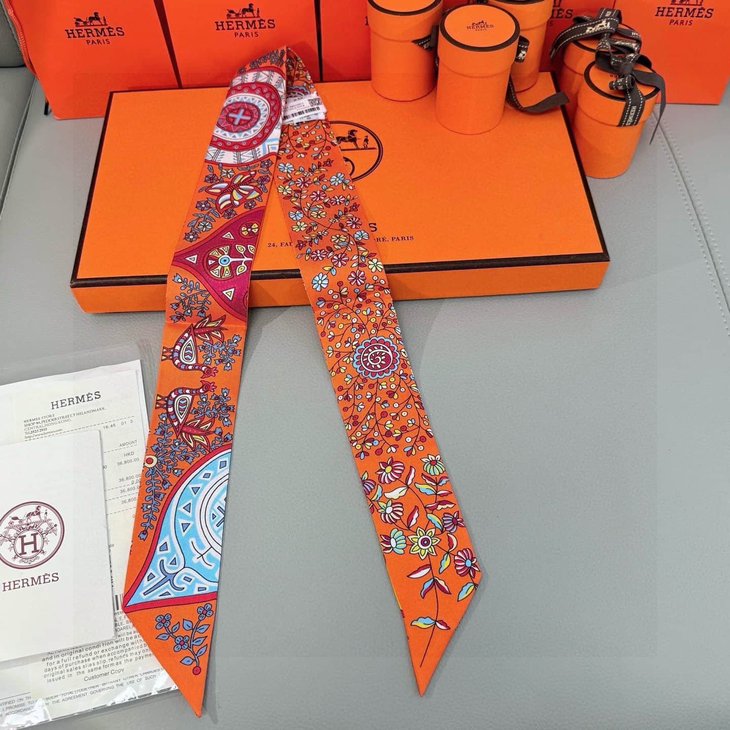 Hermes Silk Twilly scarf