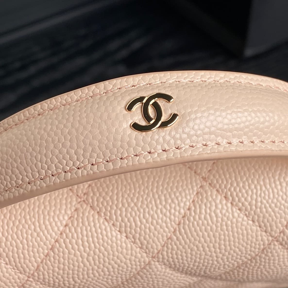 Chanel Mini Flap Clutch with Chain AP4406 Grained Calfskin & Gold-Tone Metal Cream A