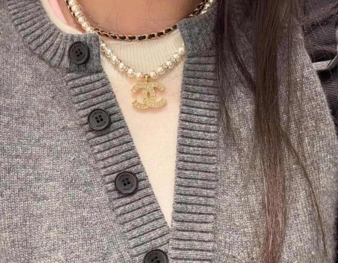 Chanel Pearl CC Necklace High