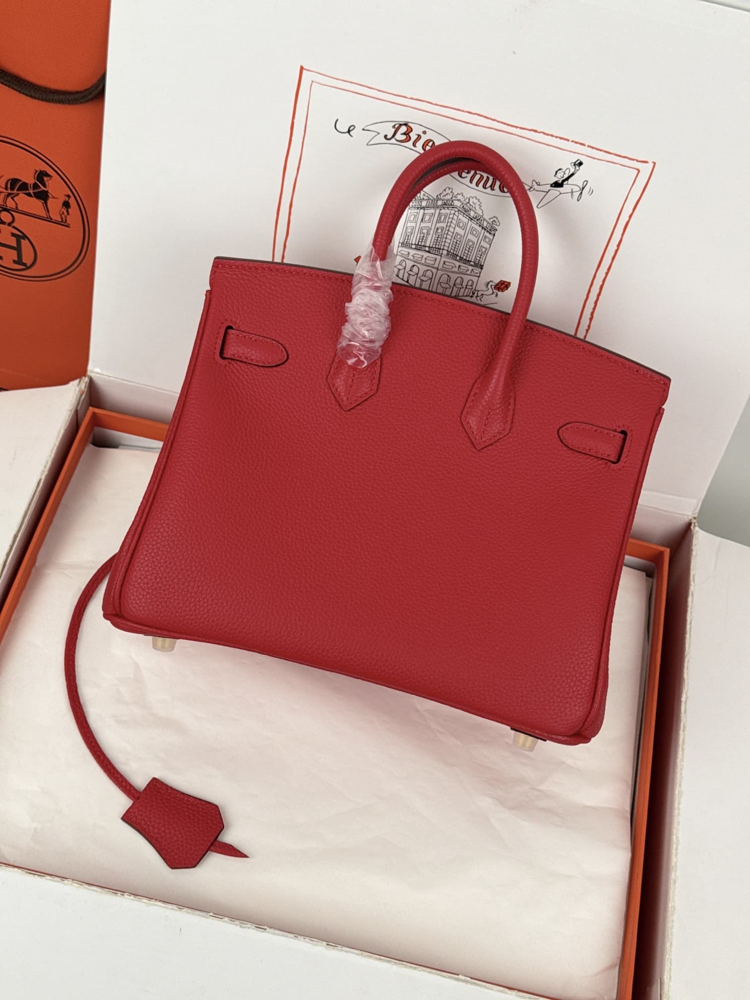 Hermes Birkin 25/30 Bag Togo Calfskin Leather High