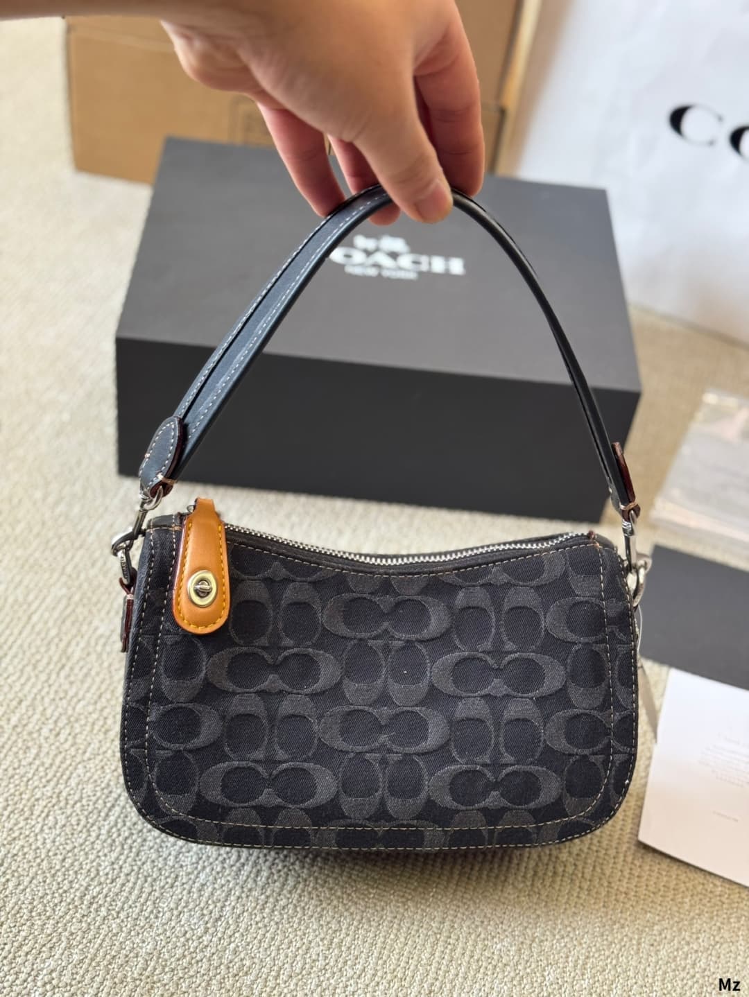 Coach Swinger In Signature Denim