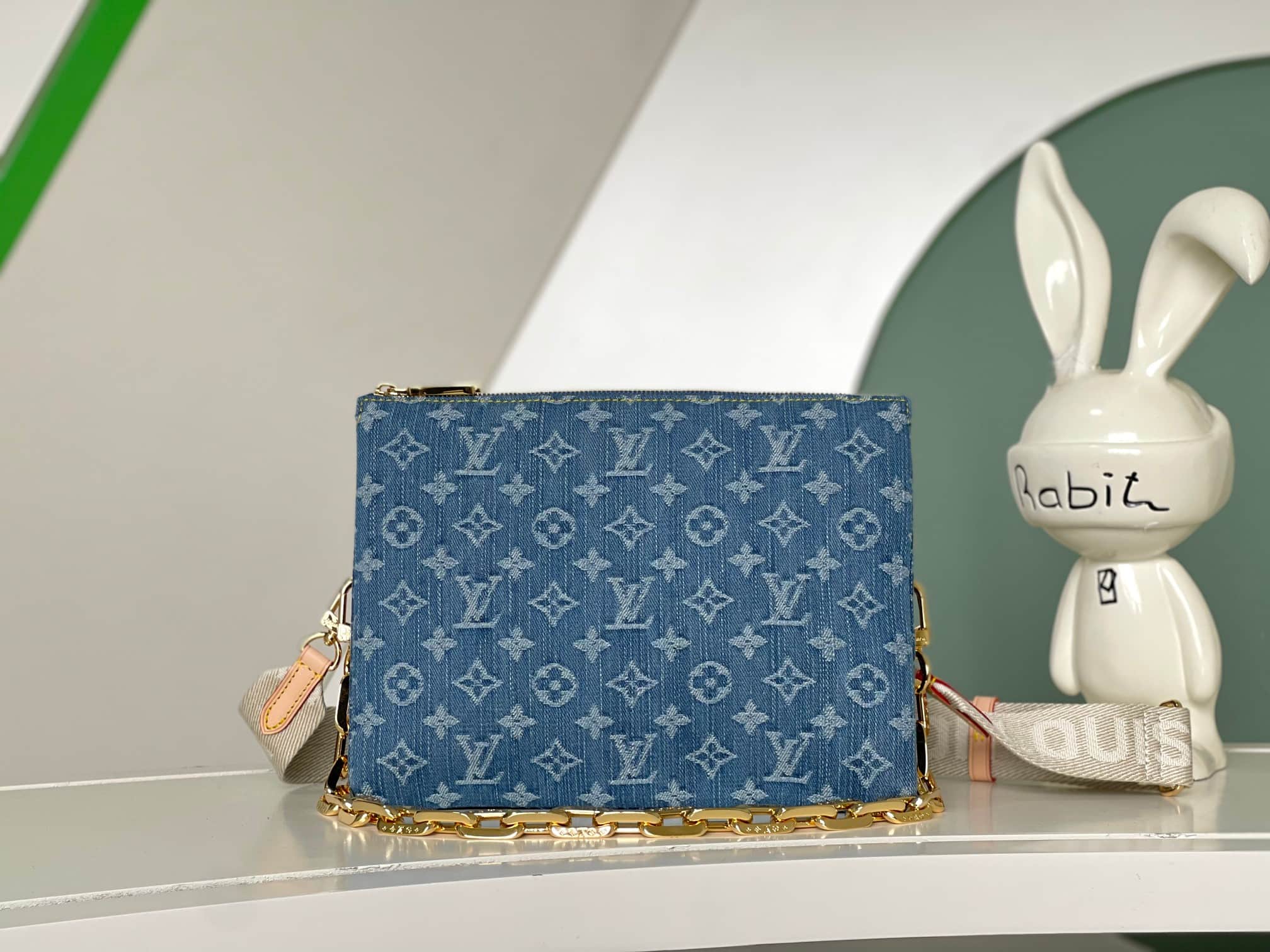 Louis Vuitton Coussin PM Monogram Denim in Navy Blue M24564 High