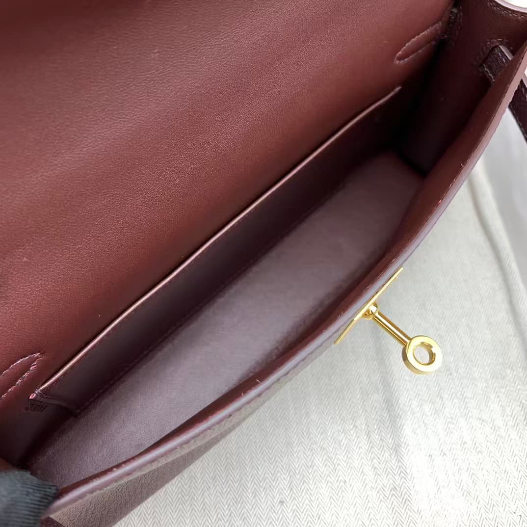 Hermes Kelly Elan 27cm Goatskin Gold-Metal WAX High