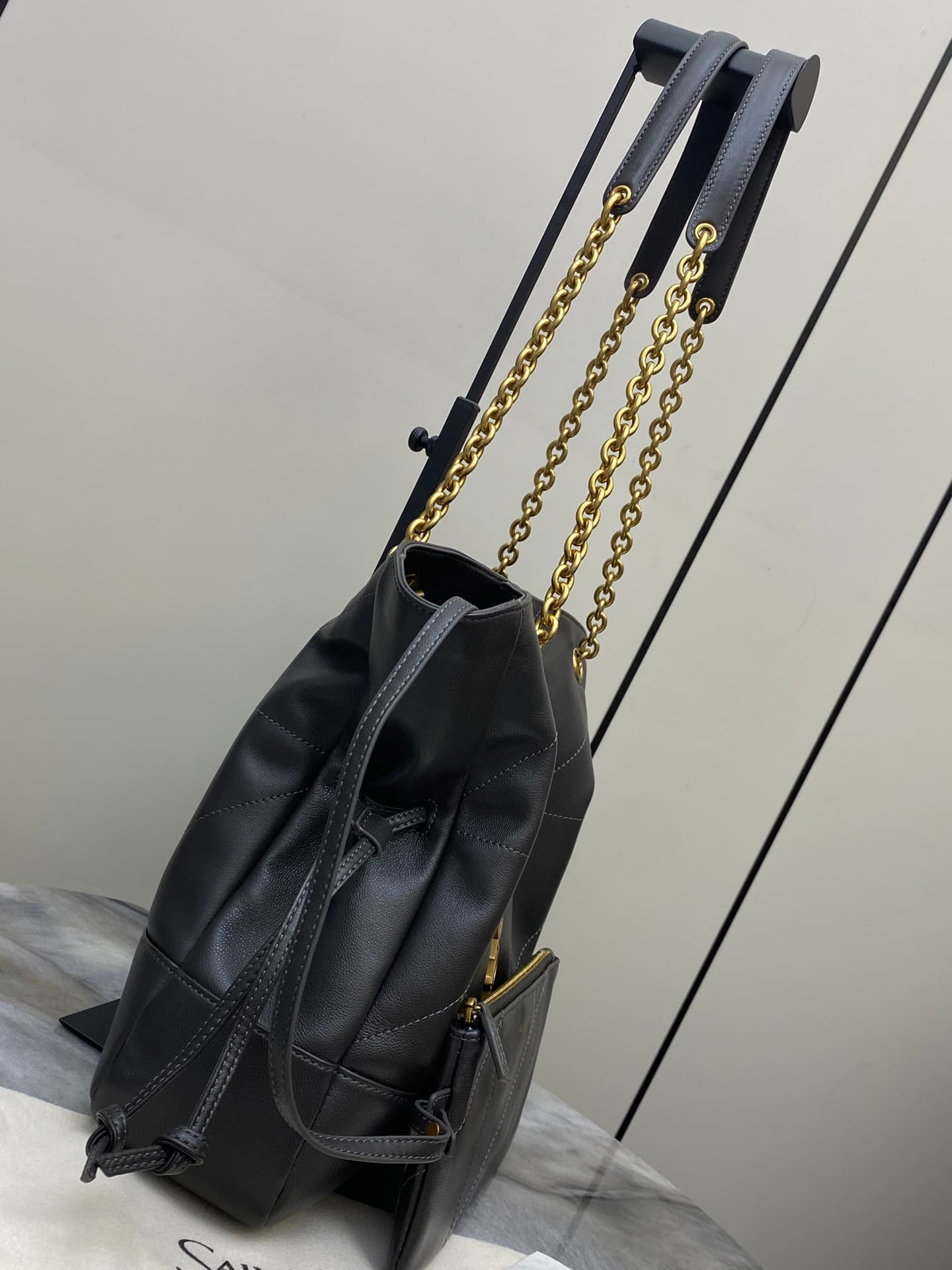 JAMIE SHOPPING Small in lambskin 833948 GOLDEN LEAF High