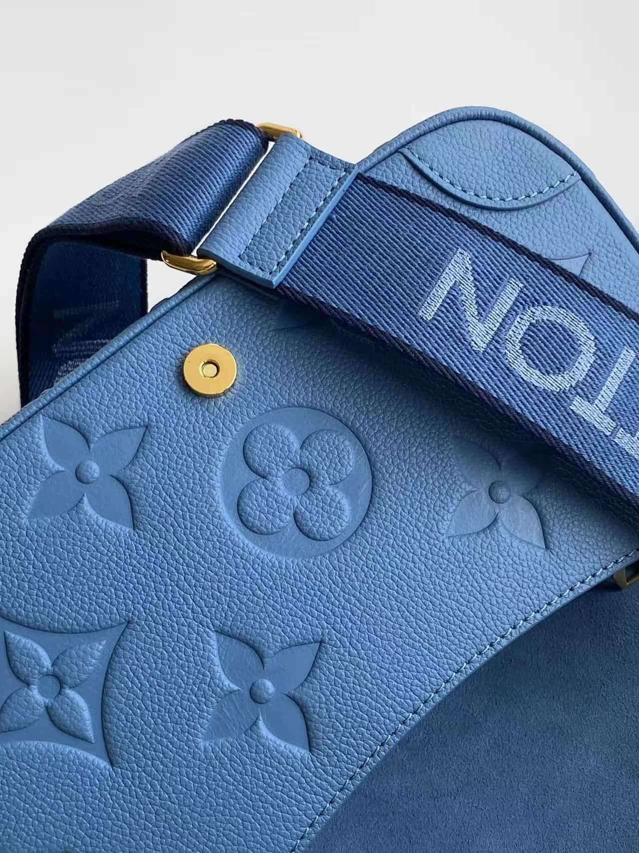 Louis Vuitton Diane Blue Jean Cowhide leather M27362 High