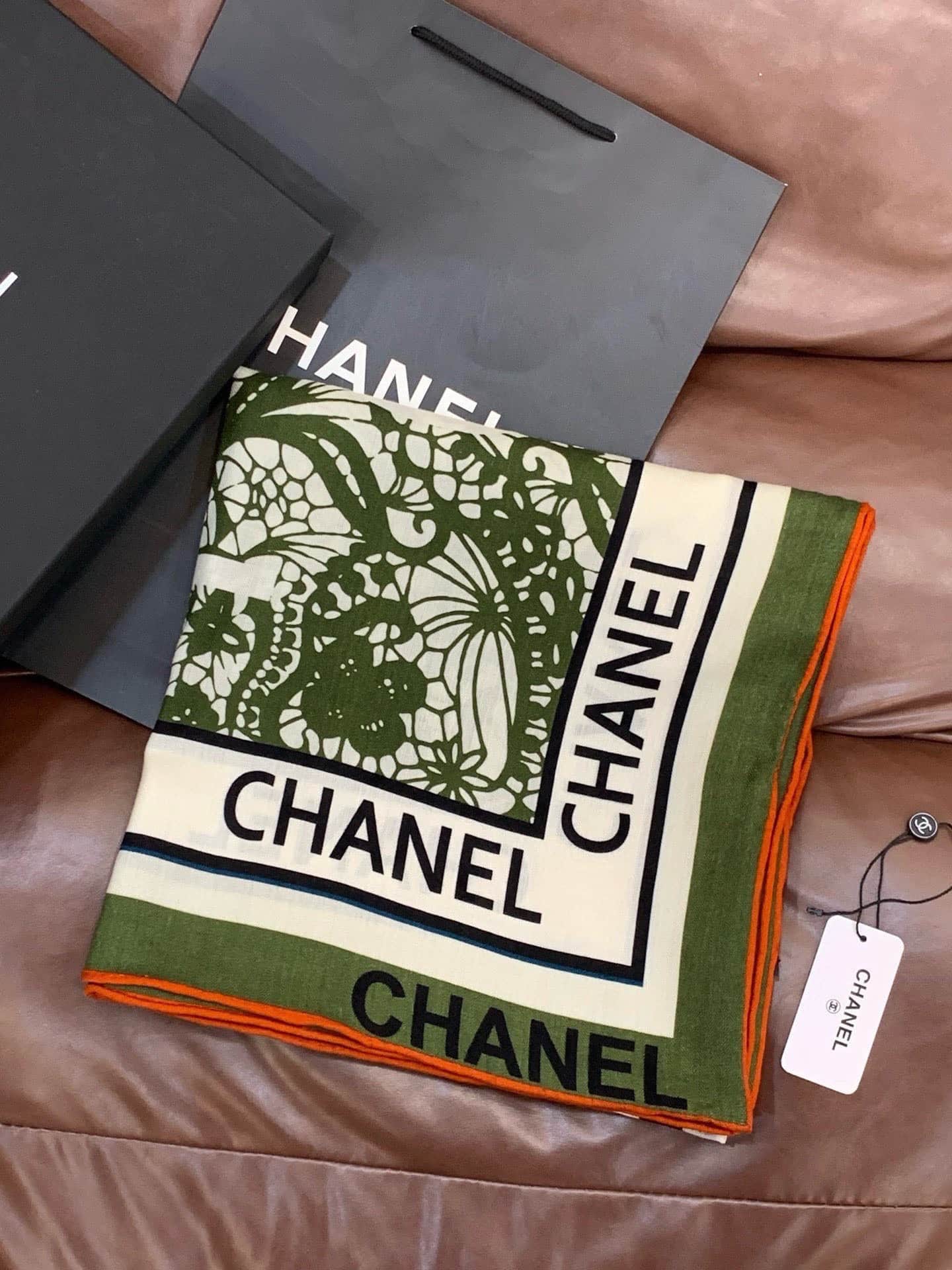 Chanel silk scarf