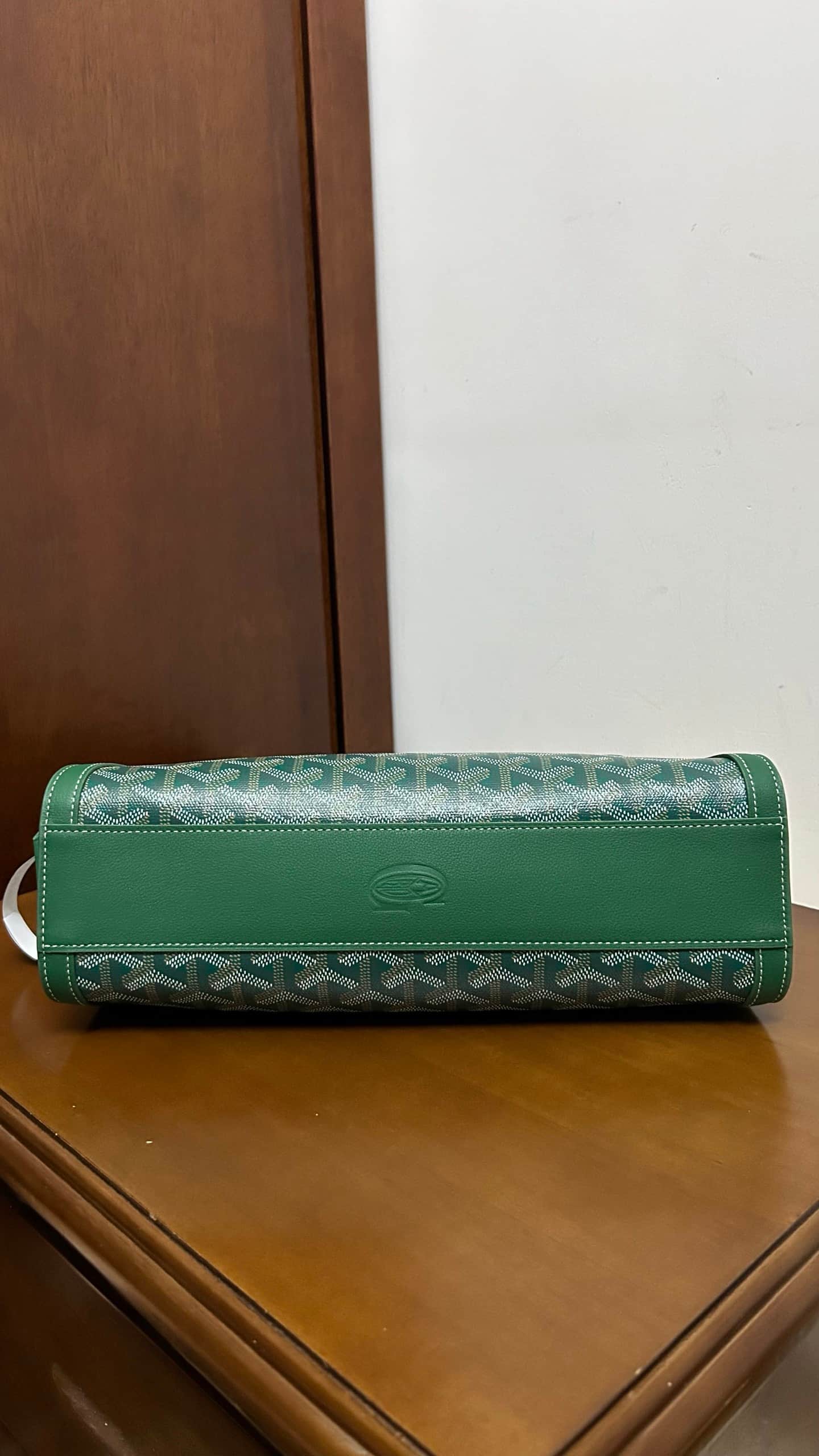 Goyard Bonbonnière Green Goyardine Coated Canvas High