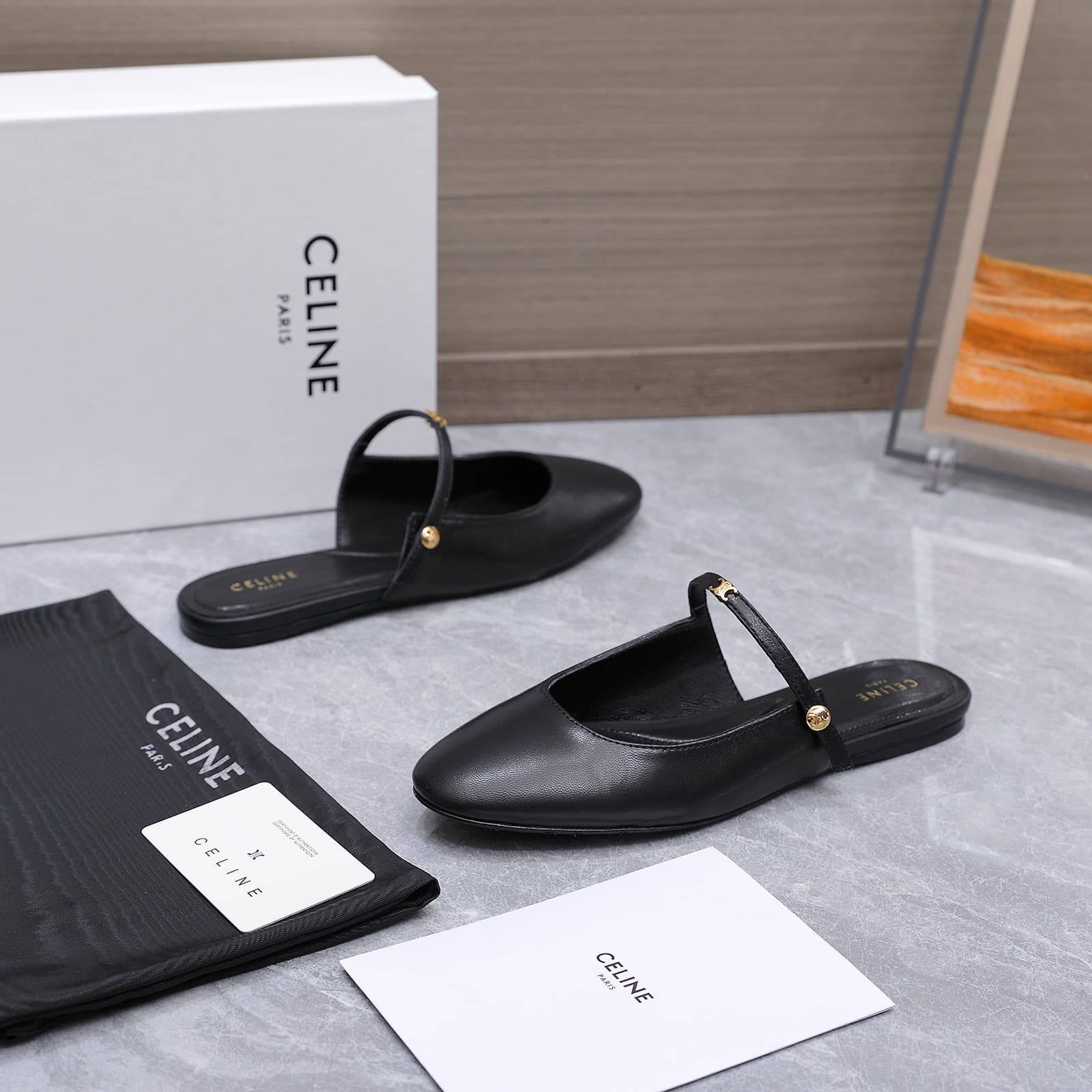 Celine Macaron Mules Women