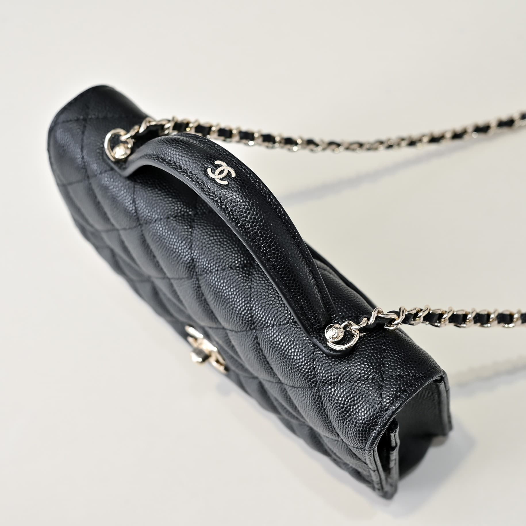 Chanel Wallet on Chain Grained Calfskin & Gold-Tone Metal Black AP4401 A