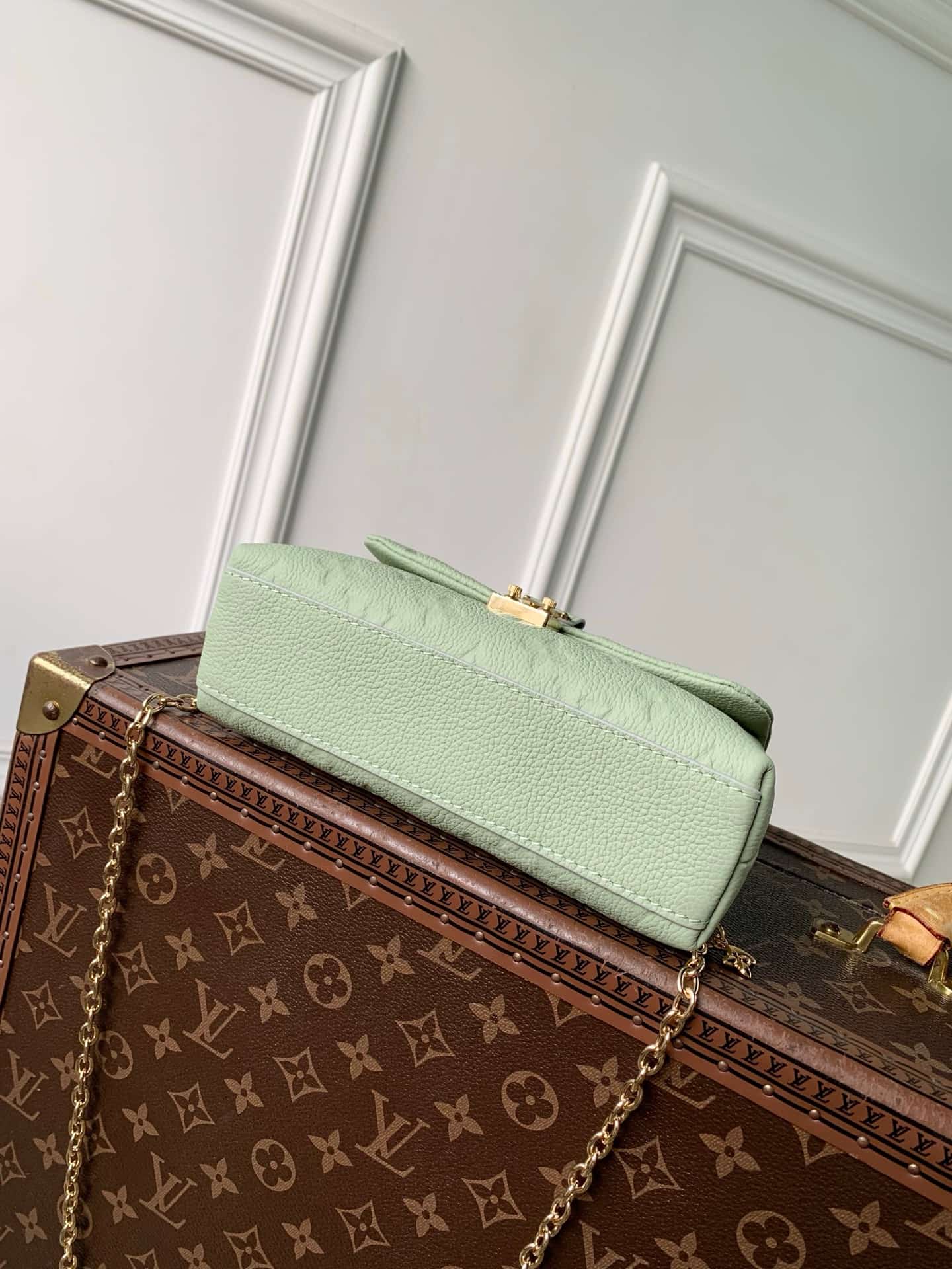 Louis Vuitton Nano Madeleine Minty/Lily White Cowhide leather M29785 High