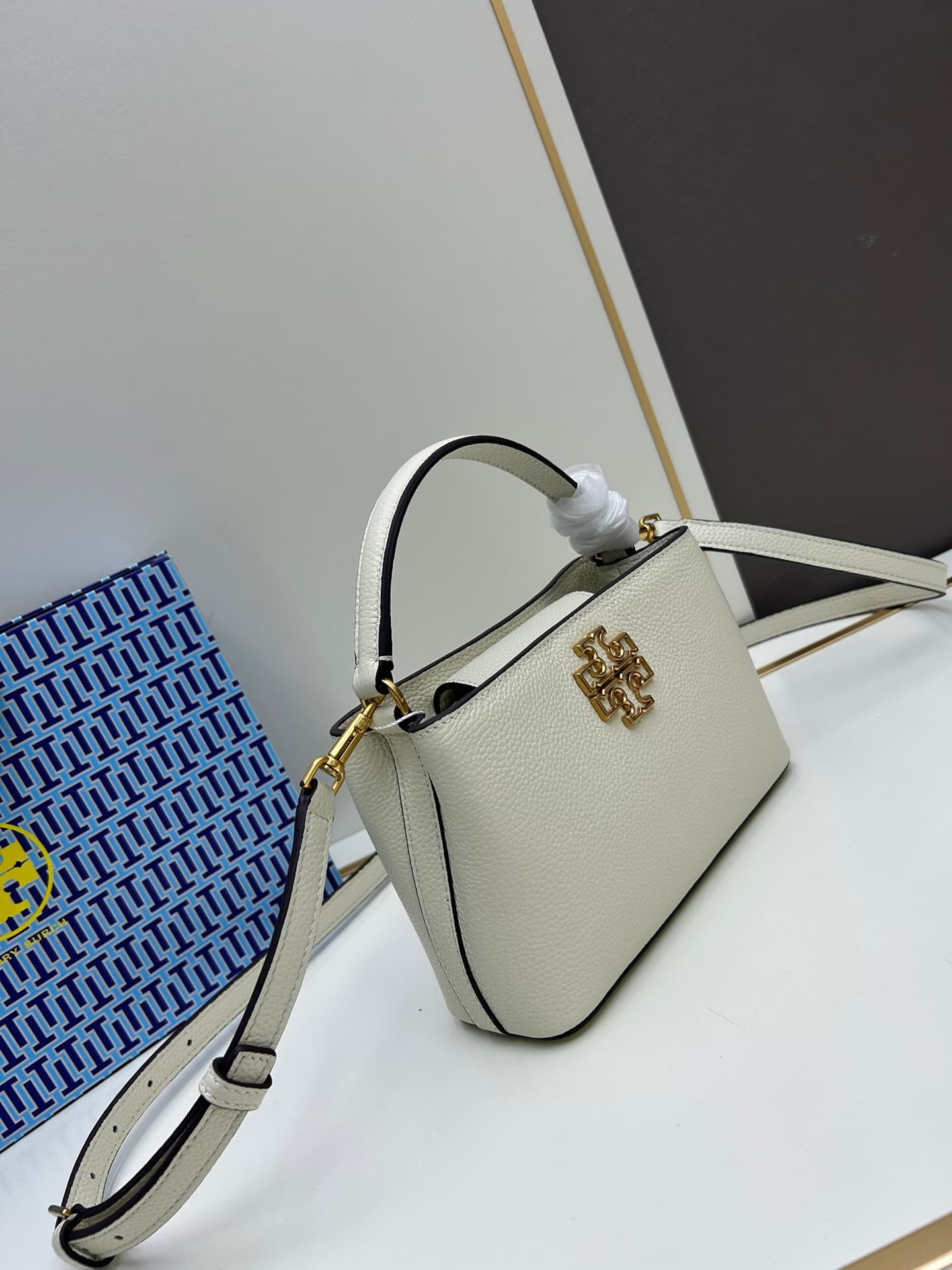 Tory Burch Britten Micro Satchel White High