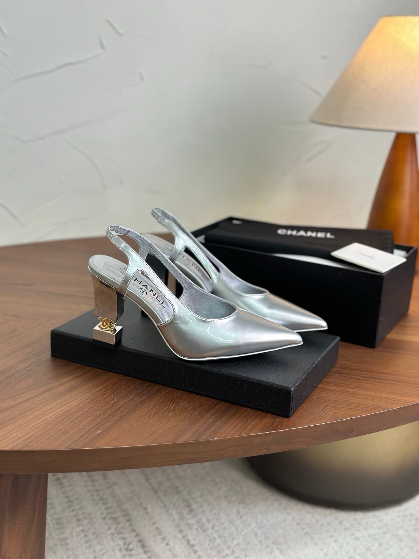 Chanel Slingback Pumps Women Shoes