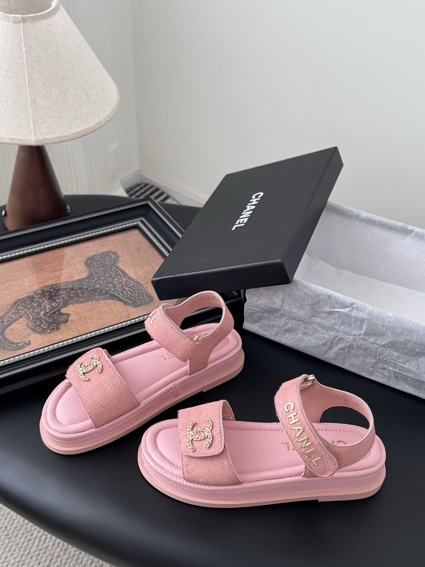 Chanel Tod's Patent Leather Slingback Sandals Women