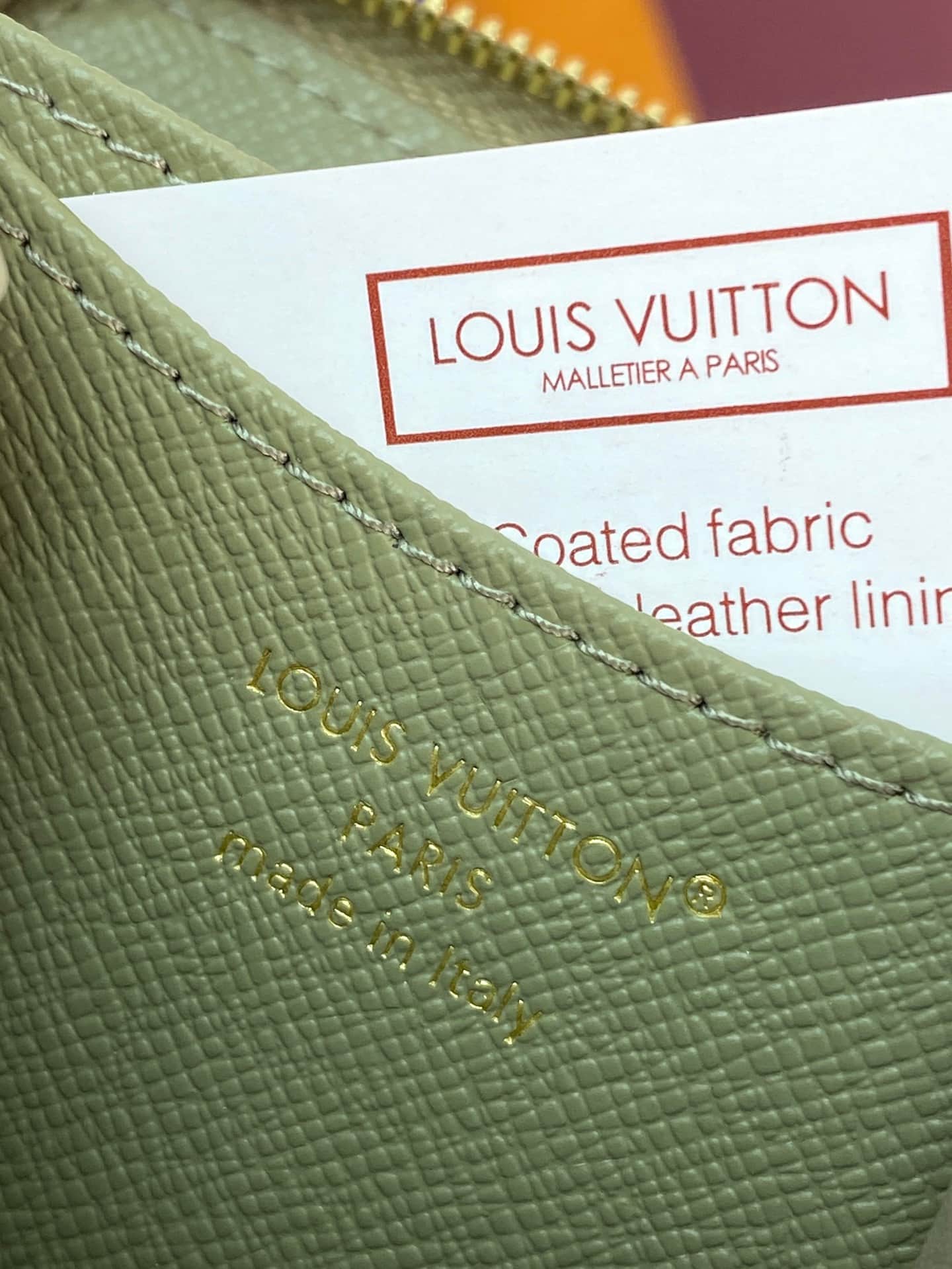 Louis Vuitton Lou Wallet Khaki Denim M60067 High