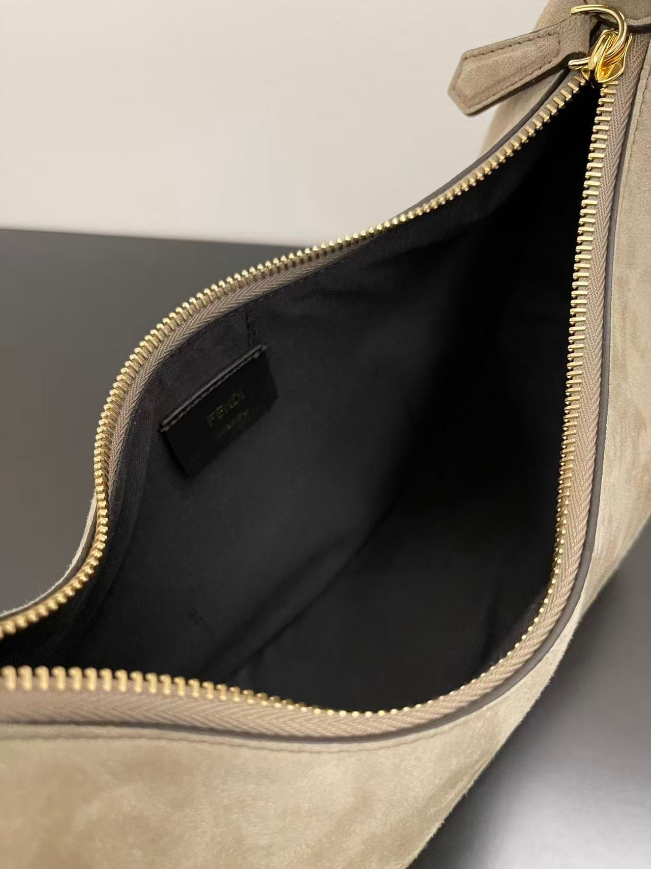 Fendigraphy Medium Suede Bag High
