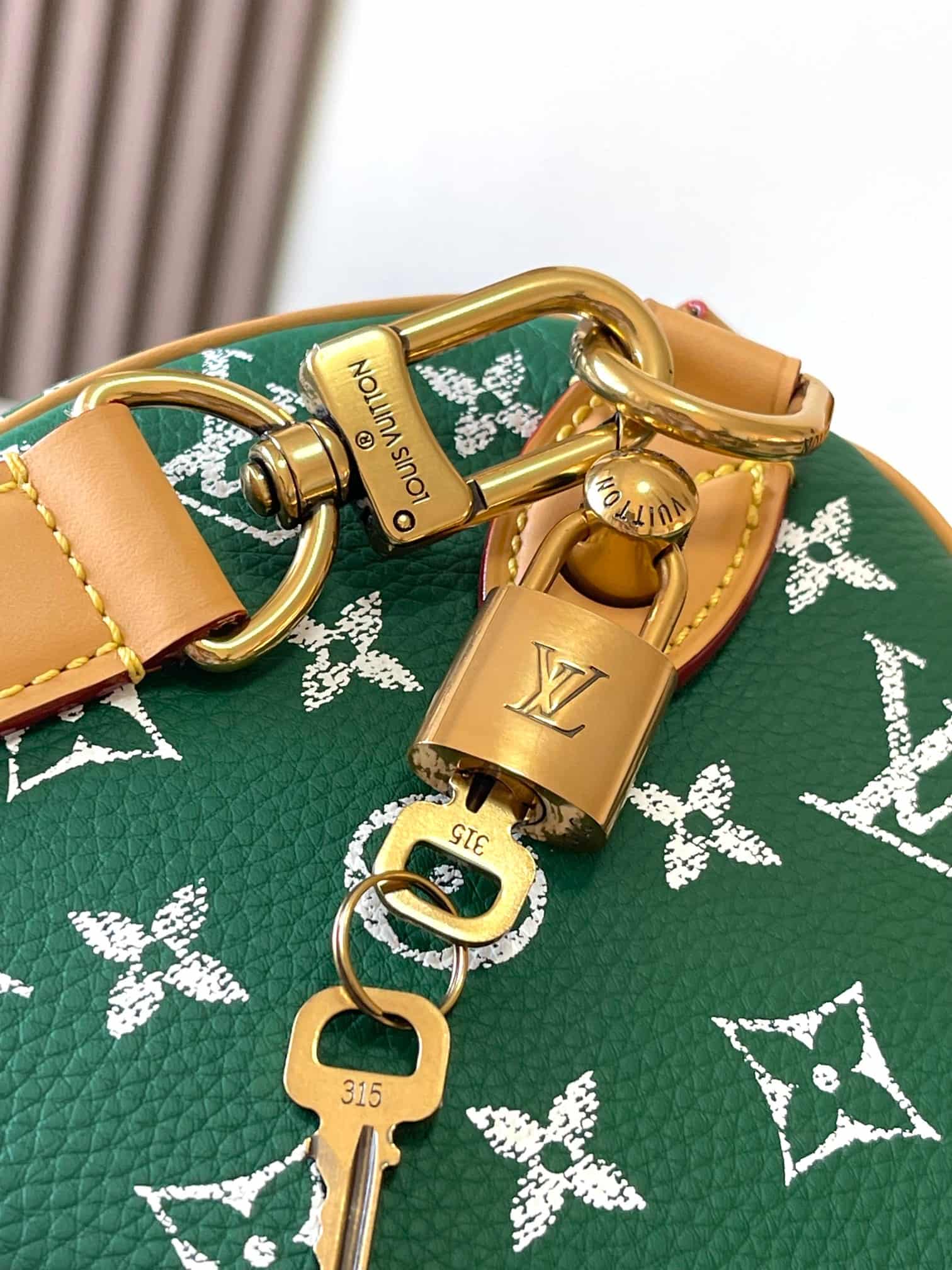 Louis Vuitton Speedy P9 Bandoulière 25 Soft calfskin Monogram Leather M24423 Green TOP