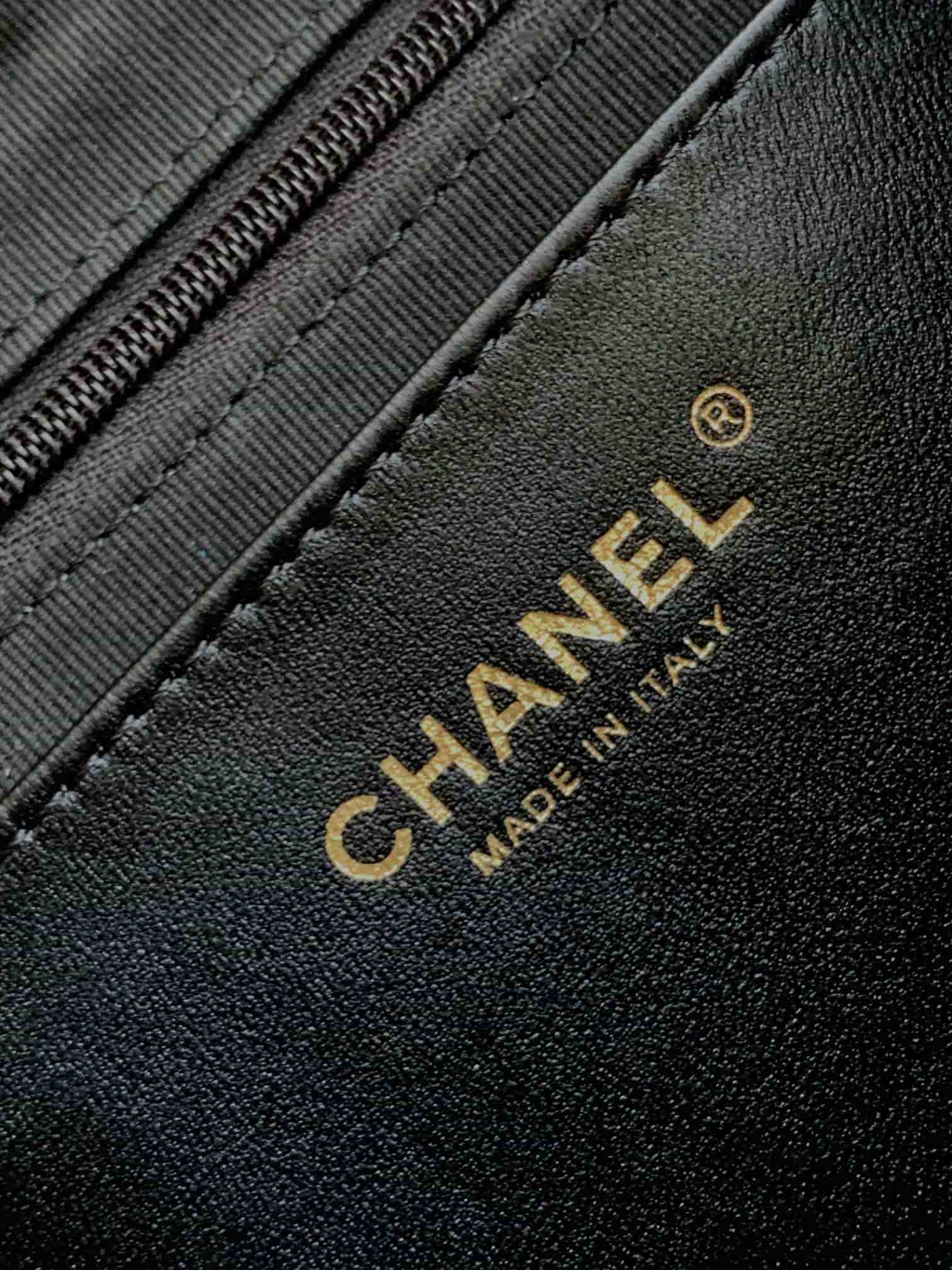 Chanel Trendy Pockets Hobo Bag Lambskin & Gold Metal Black AS5302 A