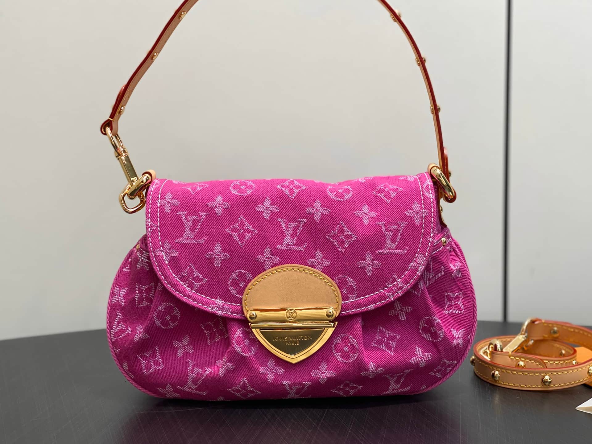 Louis Vuitton Sunset Monogram Fuchsia Denim M28291 High