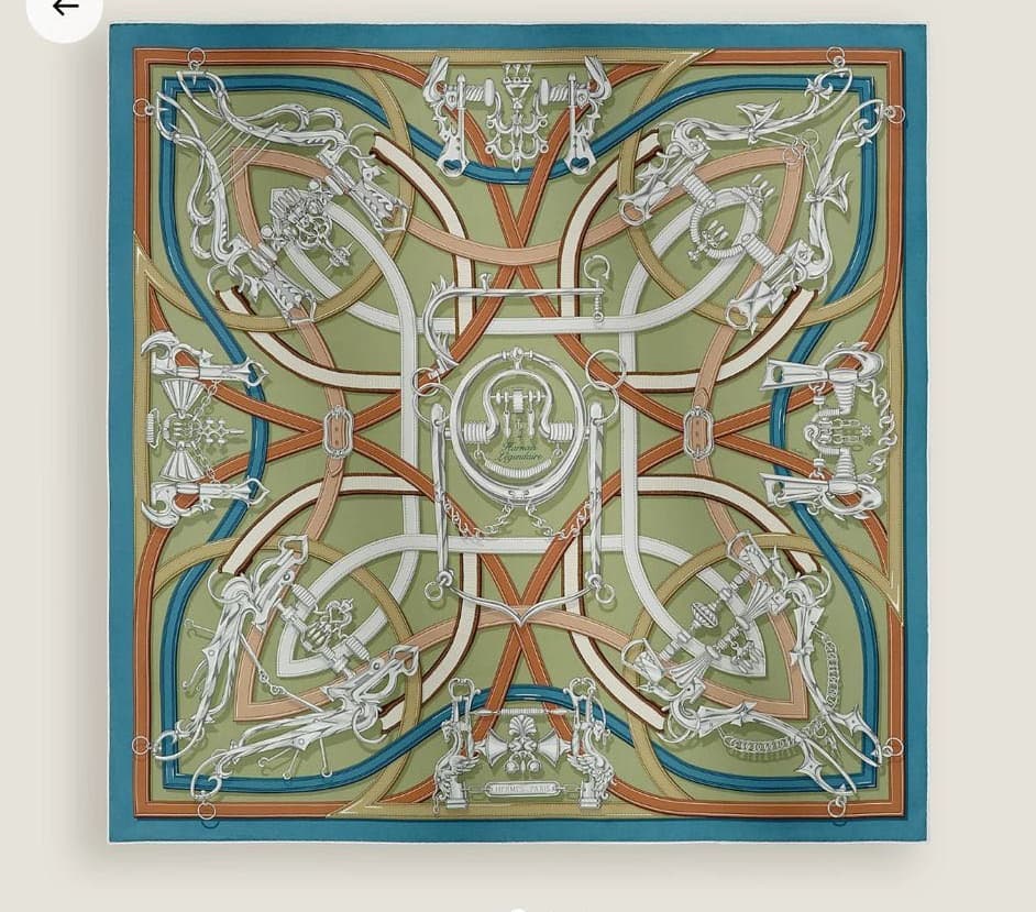 Hermes Carre 90 Harnais Legendaire Scarf