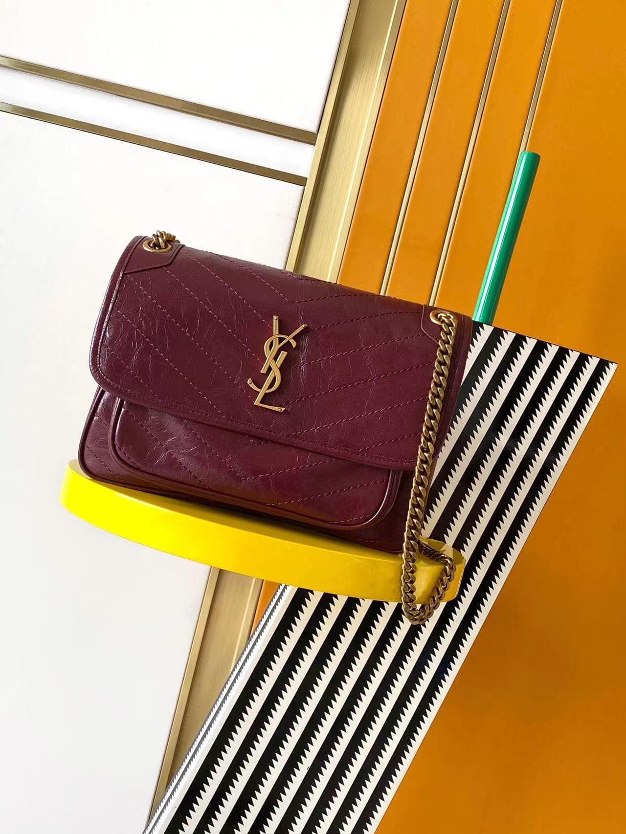 NIKI Medium in vintage leather CALFSKIN LEATHER High