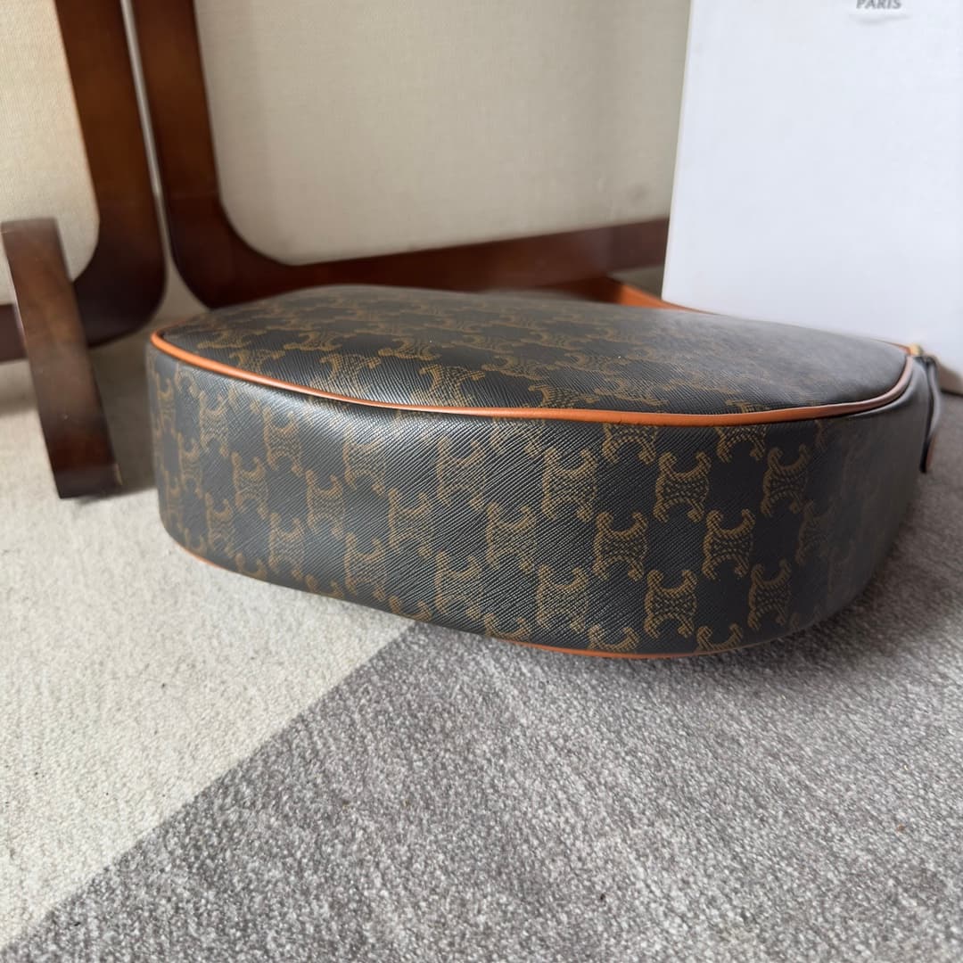 Celine Heloise Bag in Triomphe Canvas High